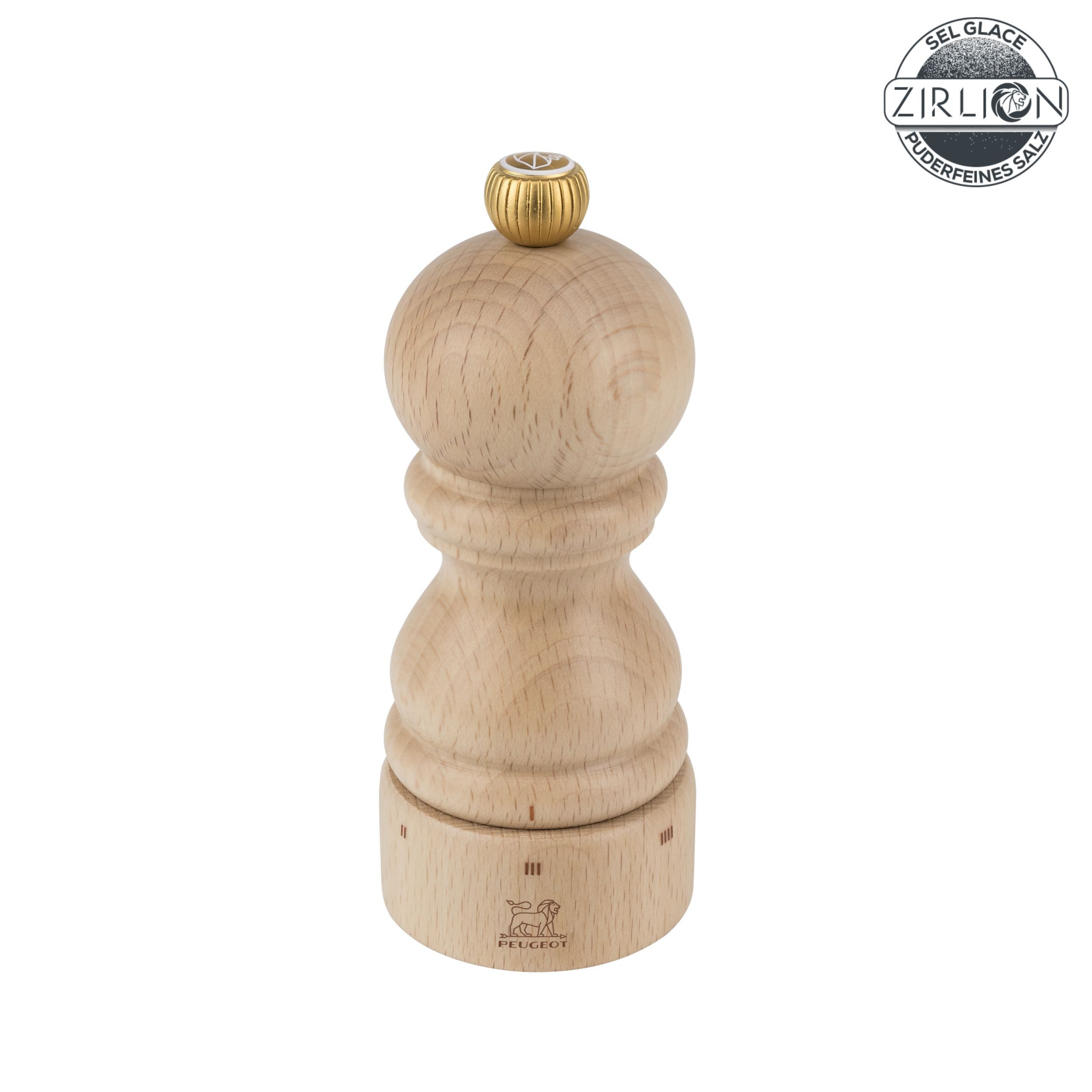 PEUGEOT Salzmühle PARIS 12cm Buchenholz Natur uSelect Zirkonia-Mahlwerk Gewürze Manuell