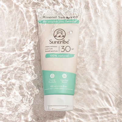 Suntribe Sonnenschutzcreme BIO Mineralisch LSF 30, 1 Tube 100 ml, 0% Zusätze