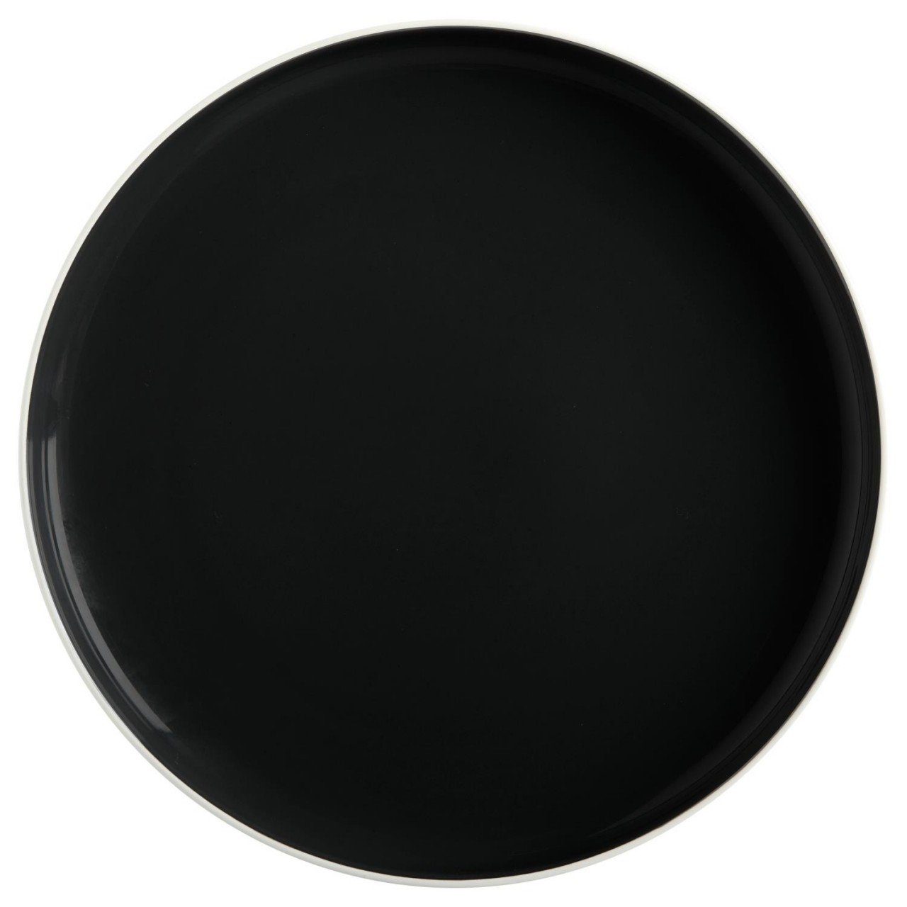 Maxwell & Williams Dessertteller D:20cm Porzellan H:2cm Tint, Schwarz