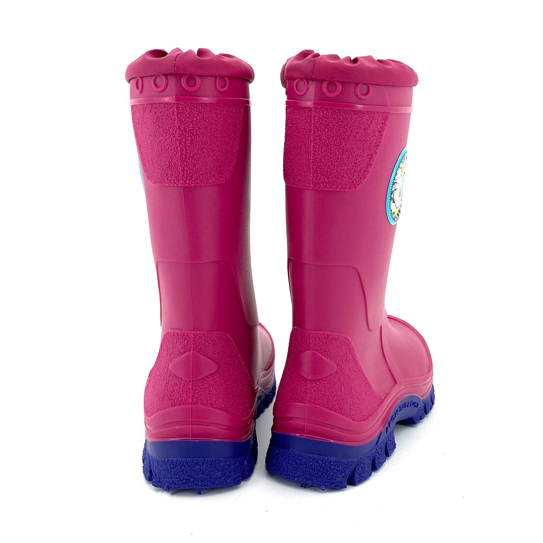 heimtexland Premium Kinder Gummistiefel gefüttert Regenstiefel Gummistiefel (Typ880) Arch Support Sohle I rosa Gr. 28