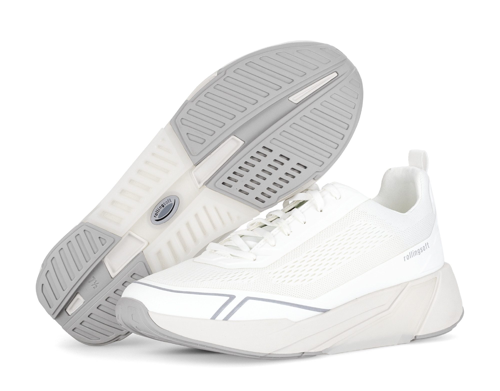 rollingsoft Sneaker, Freizeitschuh, Halbschuh, Schnürer mit Details in der Sohle, G-Weite