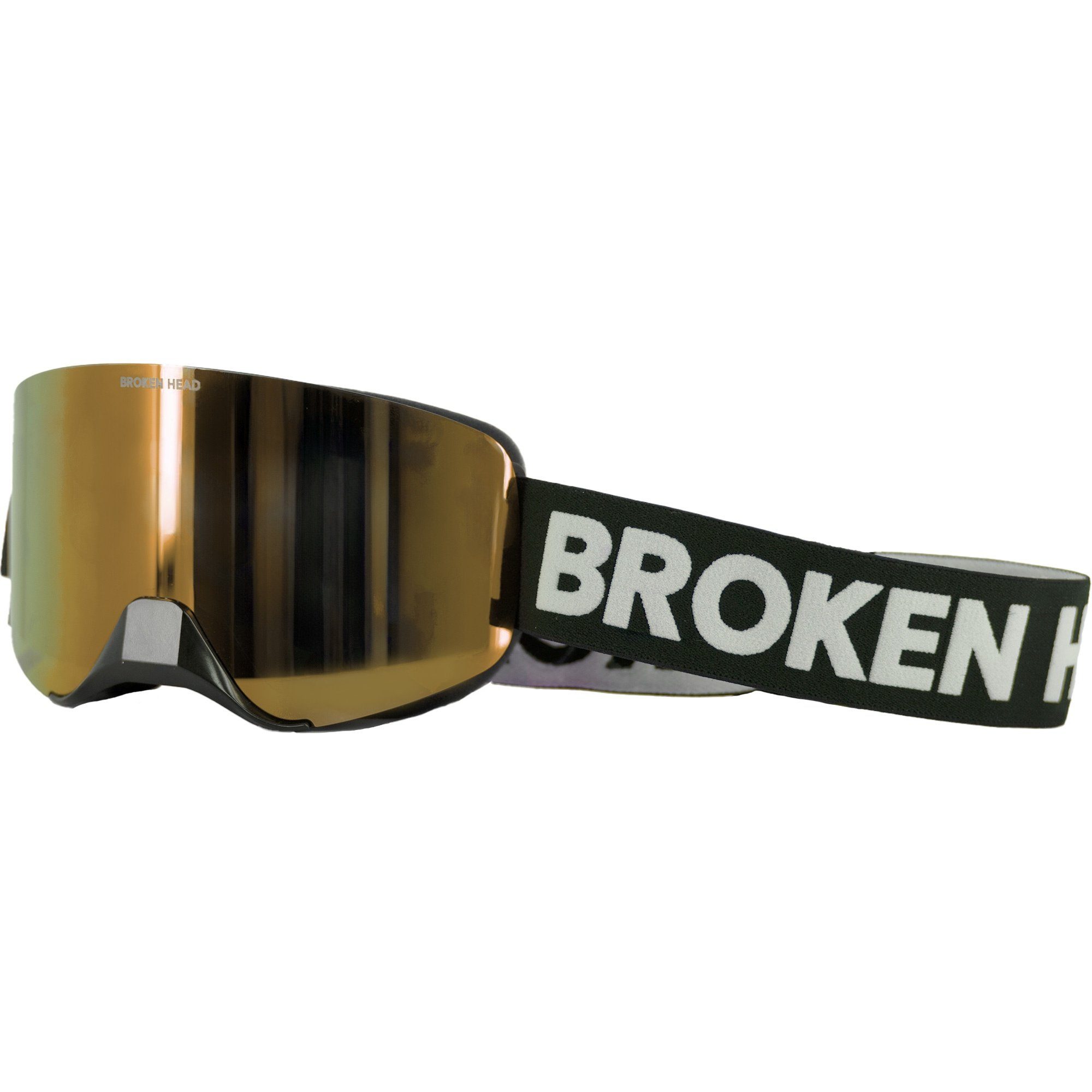Gläser Broken Motorradbrille Magnetische Head MX-Struggler Gold,