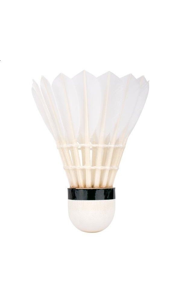 Yonex Badmintonball Aerosensa 50 Premium-Gänsefeder weiss Dose 12er, Geschwindigkeit: 1