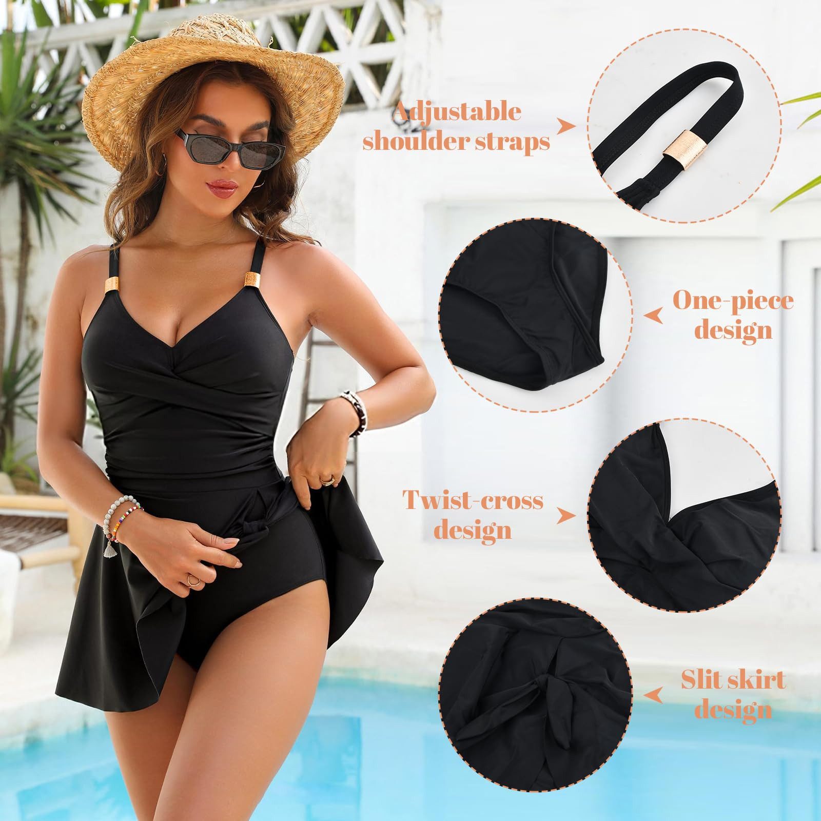 RWEUOQ Badeanzug Badeanzug Damen Bauchweg, Bademode günstig online kaufen