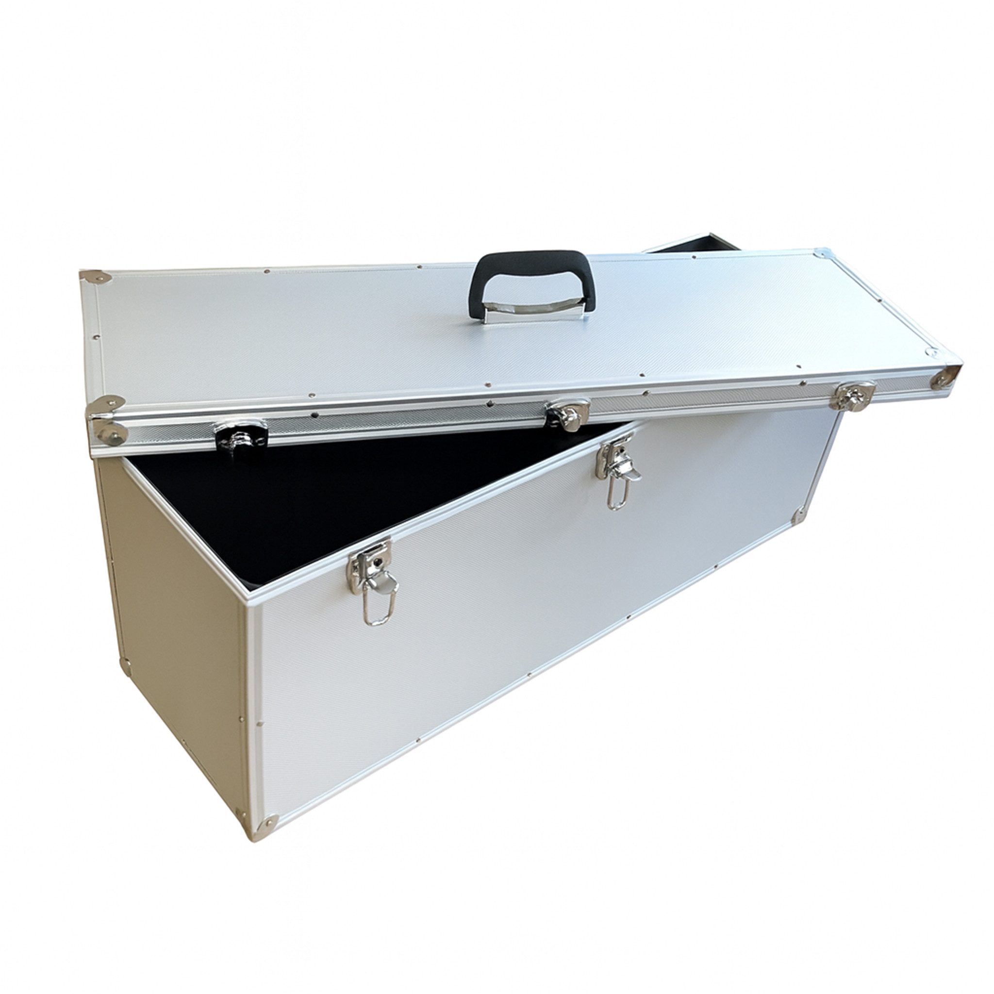 ECI Tools Werkzeugkoffer ECI Koffer (LBH) 80x25x35cm Silber Deckel abnehmbar Musikkoffer EDV