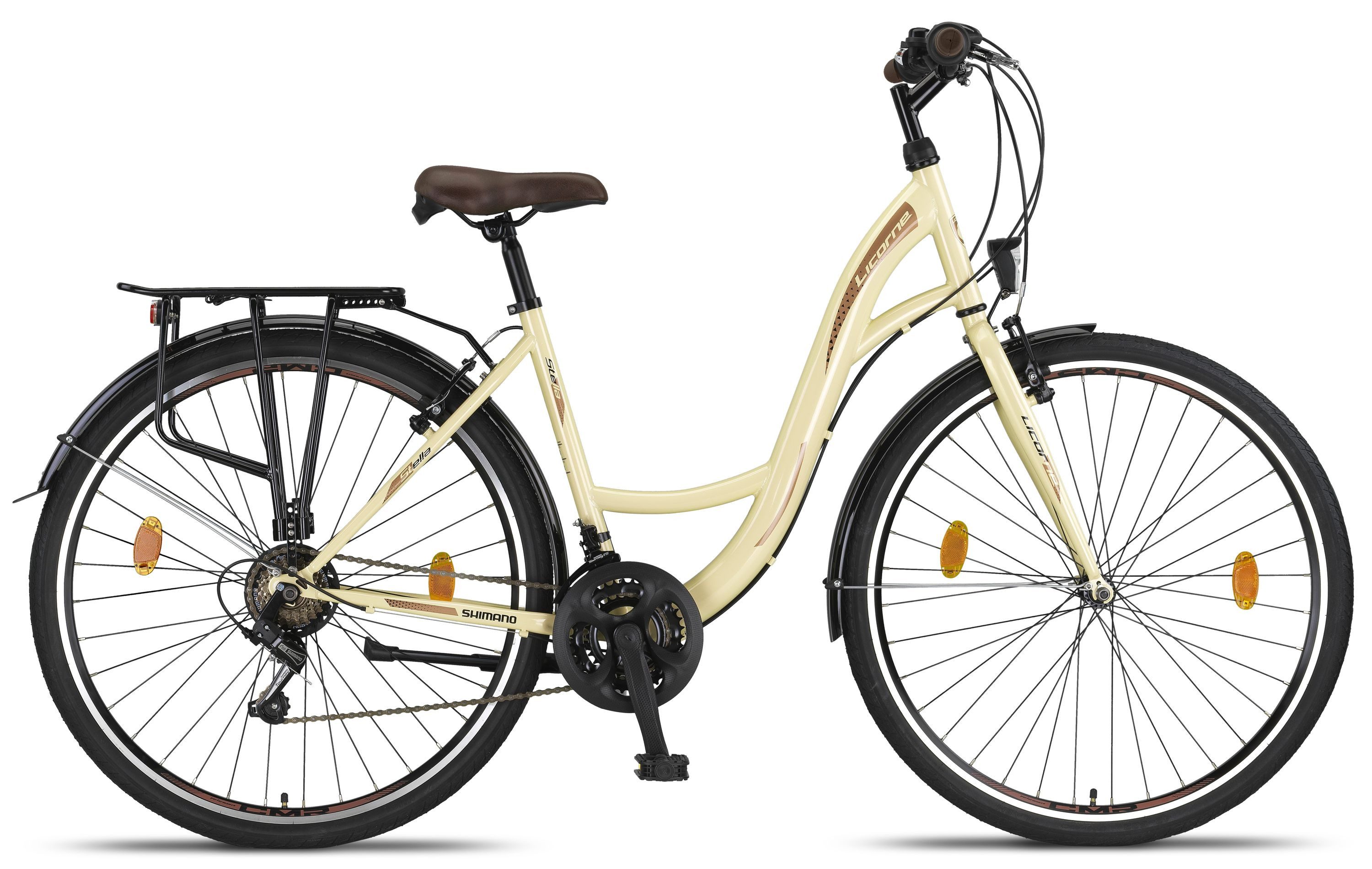 Licorne Bike Cityrad Licorne Stella Premium Citybike 20–28 Zoll, 21 Gang Hollandrad
