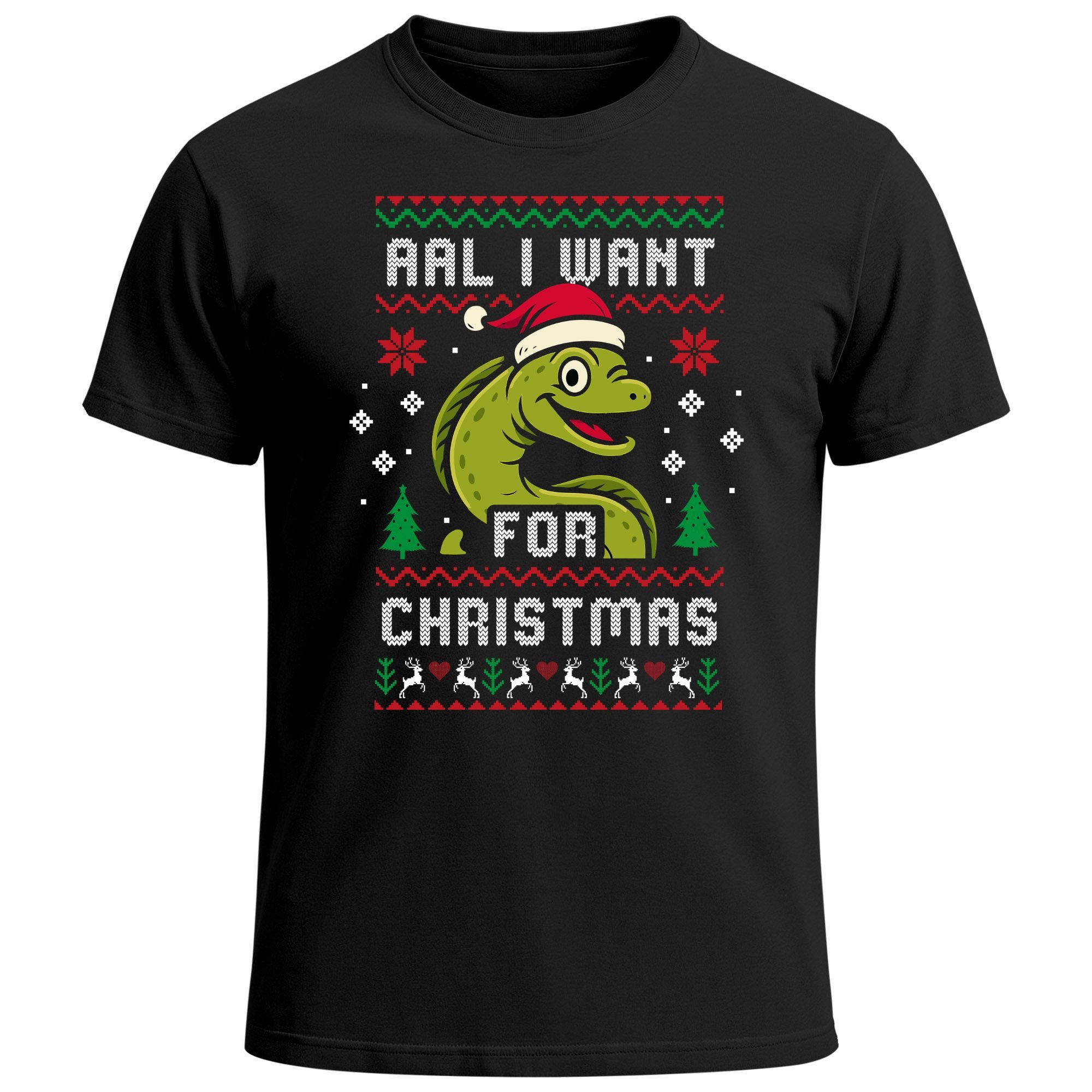 Print-Shirt Herren T-Shirt Weihnachten Spruch Wortspiel lustig All I want for