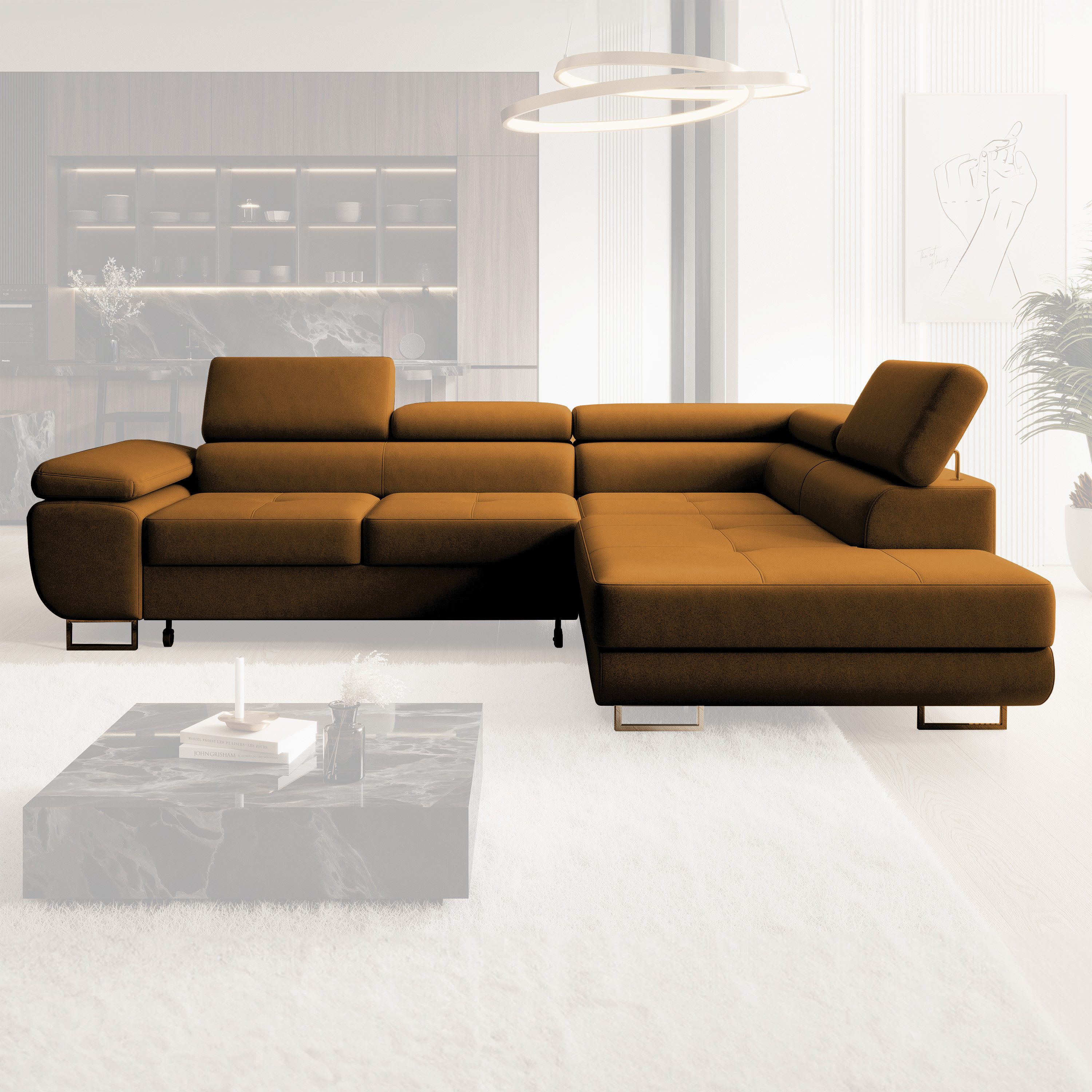 NEXT COLLECTION Ecksofa Wild, Verstellbare Kopfstützen, günstig online kaufen