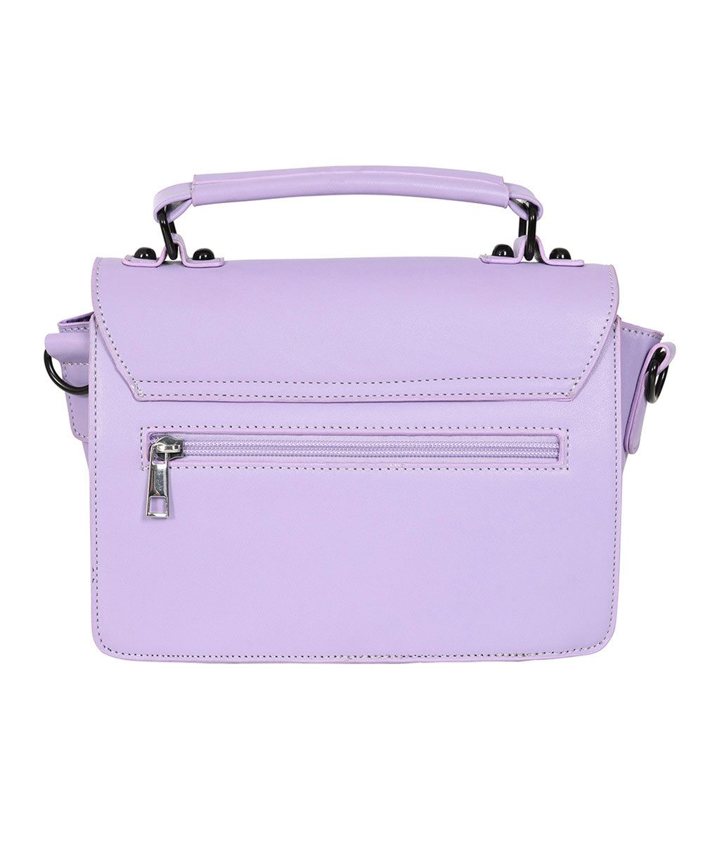 Banned Schultertasche Nocturne Lilac, Fledermaus Pastell Goth günstig online kaufen