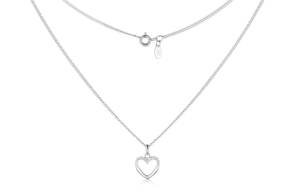 Silberkettenstore Schmuckset Schmuckset Panzerkette 1,4mm mit Herz Anhänger günstig online kaufen