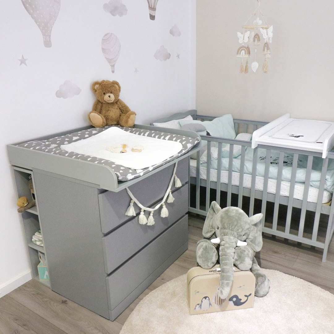 Puckdaddy GmbH Regalelement Mikkel (19x30x75cm) für IKEA Malm Kommoden