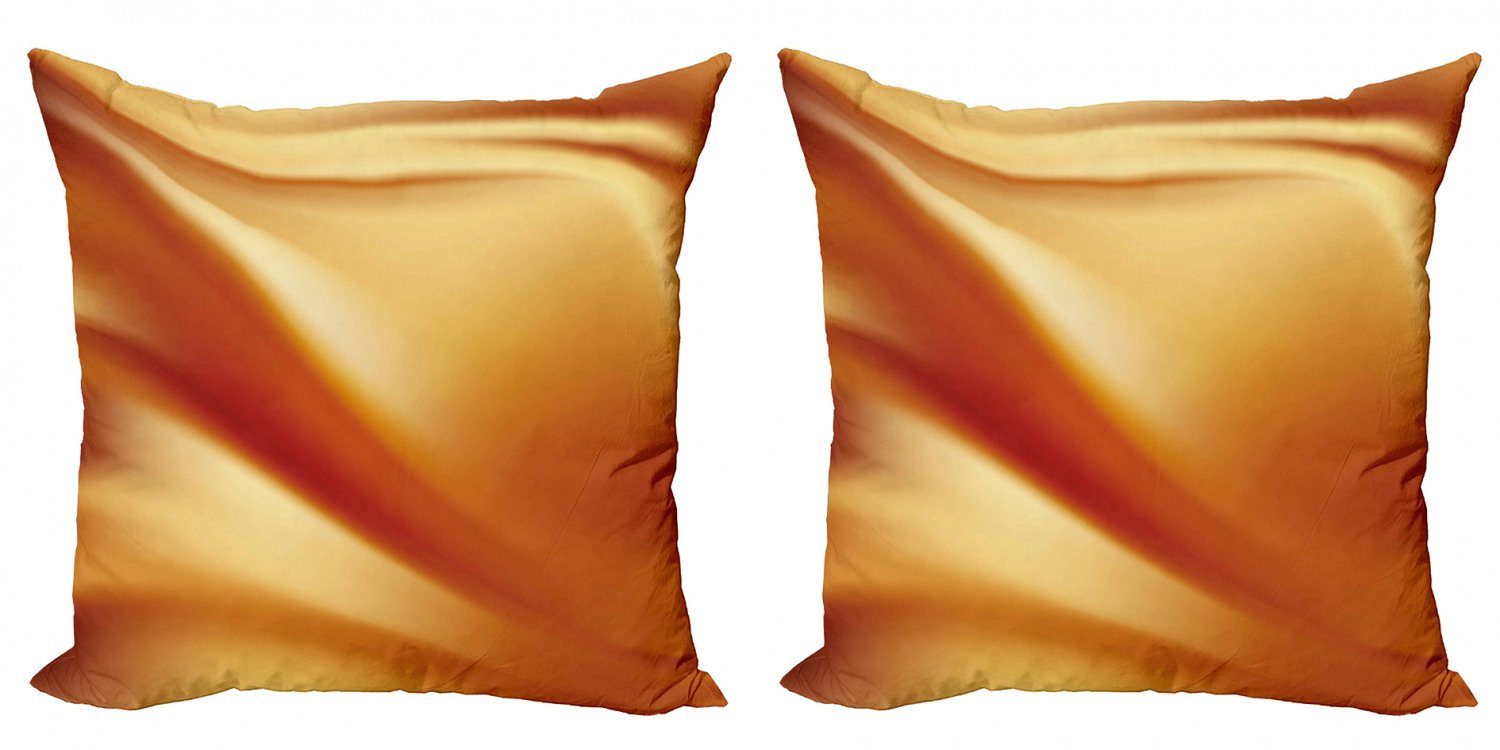 Kissenbezüge Modern Accent Doppelseitiger Digitaldruck, Abakuhaus (2 Stück), Orange Gelb Wellenförmige Farbkurven