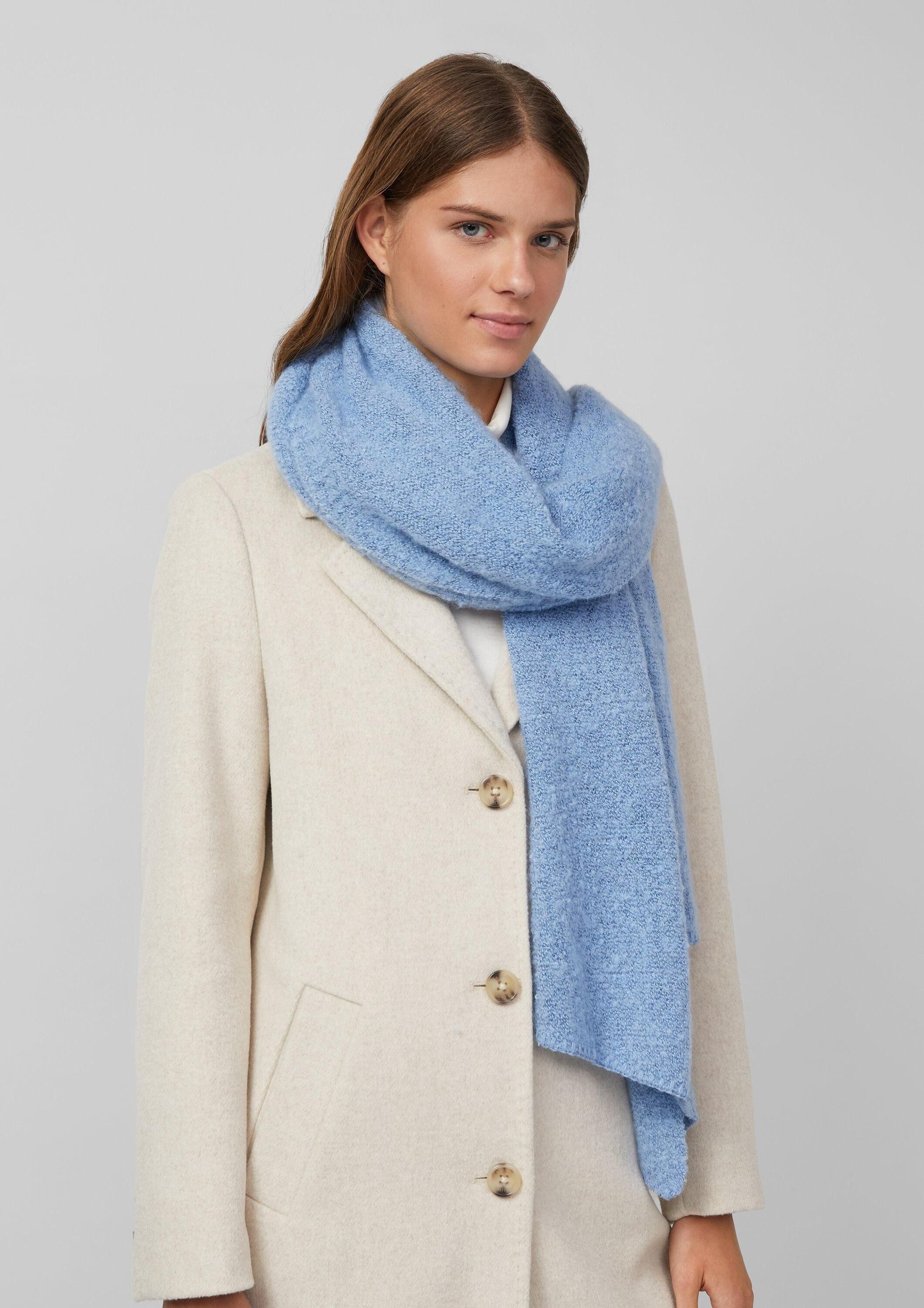 s.Oliver Schal Tuch, Bouclé-Schal mit abgeschrägten Enden günstig online kaufen