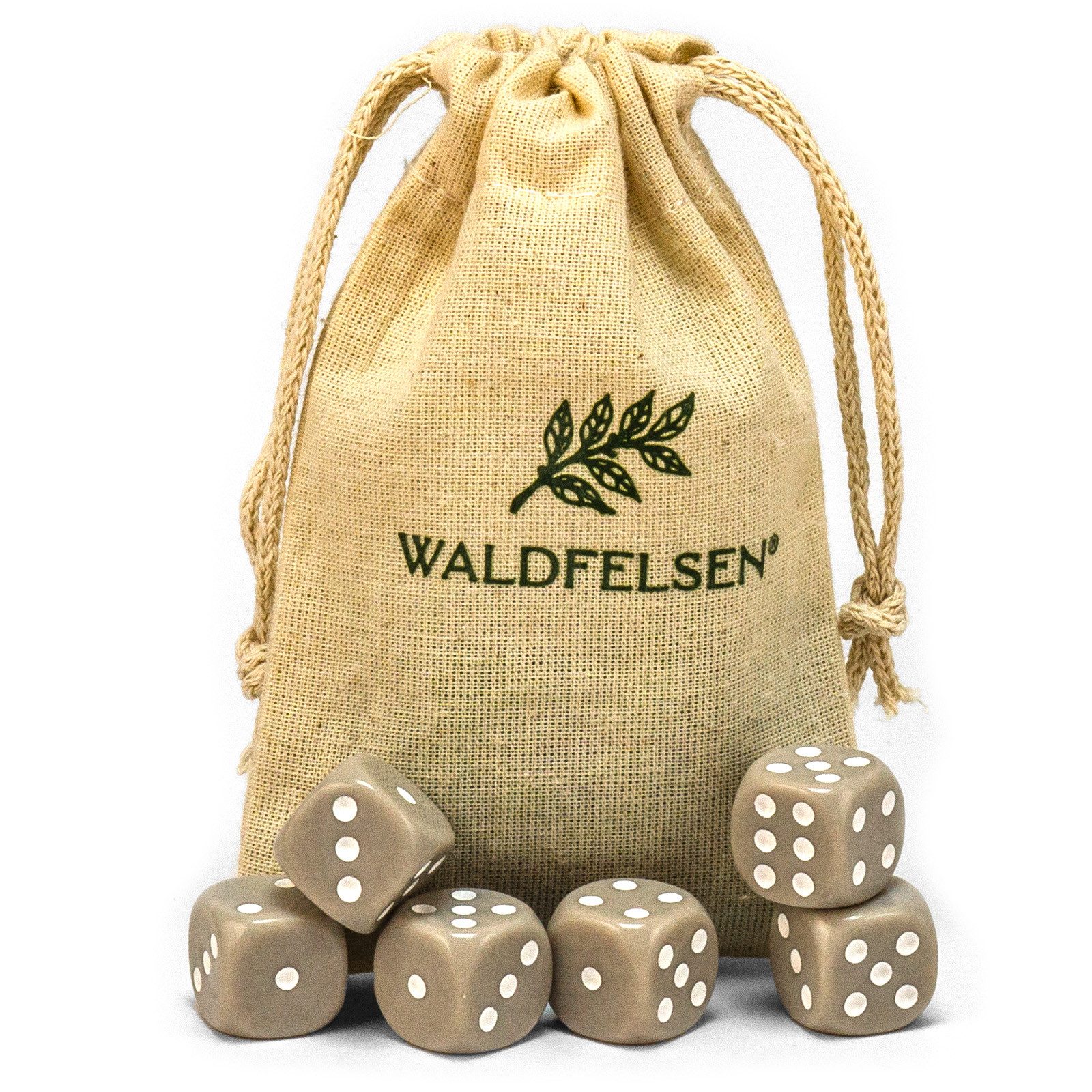 Waldfelsen Spiel – 2-50 Stk Standard Spielwürfel 16 mm Acrylwürfel Würfel bunt, Spielmaterial, Verschiedene Farben