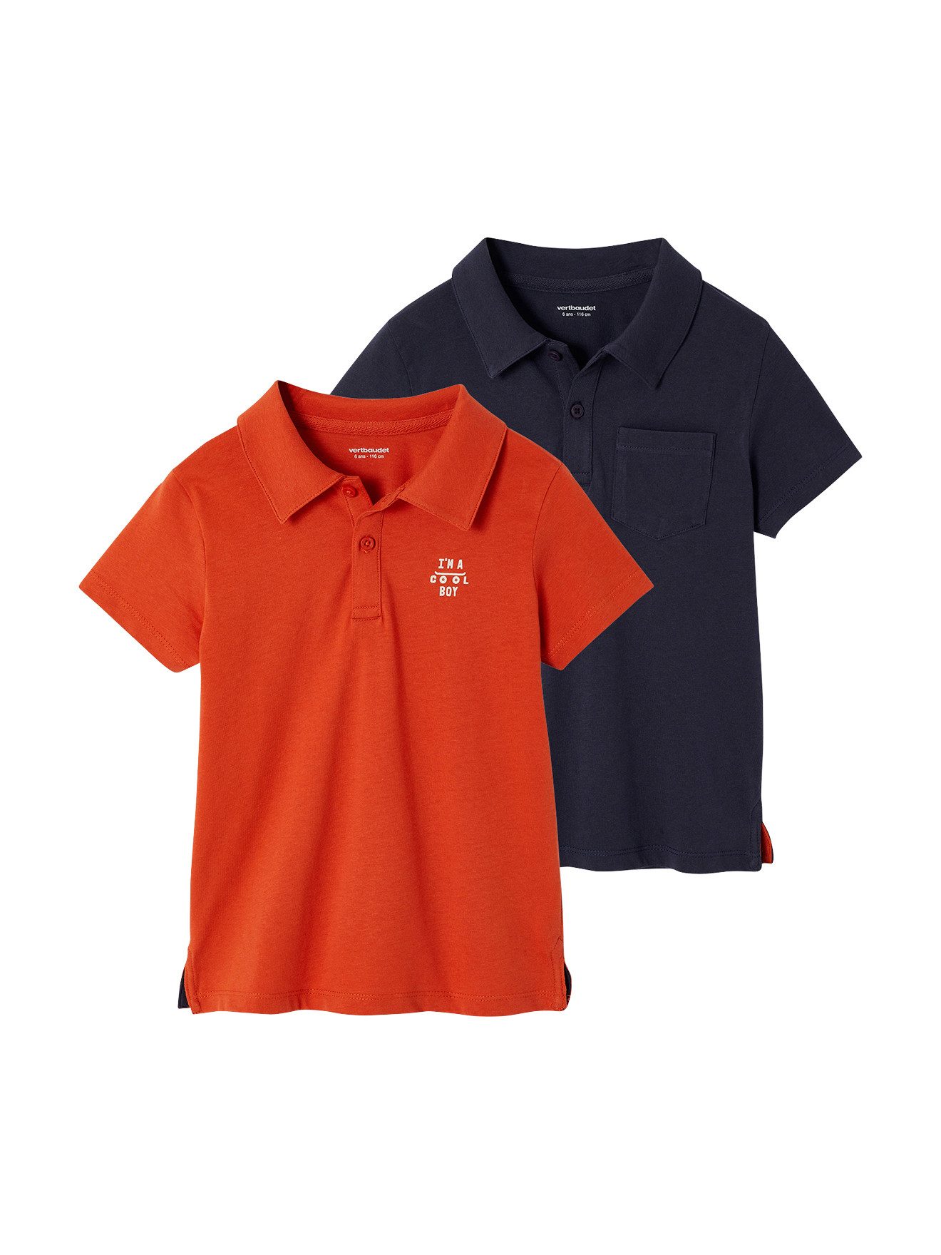 vertbaudet Poloshirt Jungen Poloshirts, Kurzarm 2er-Pack