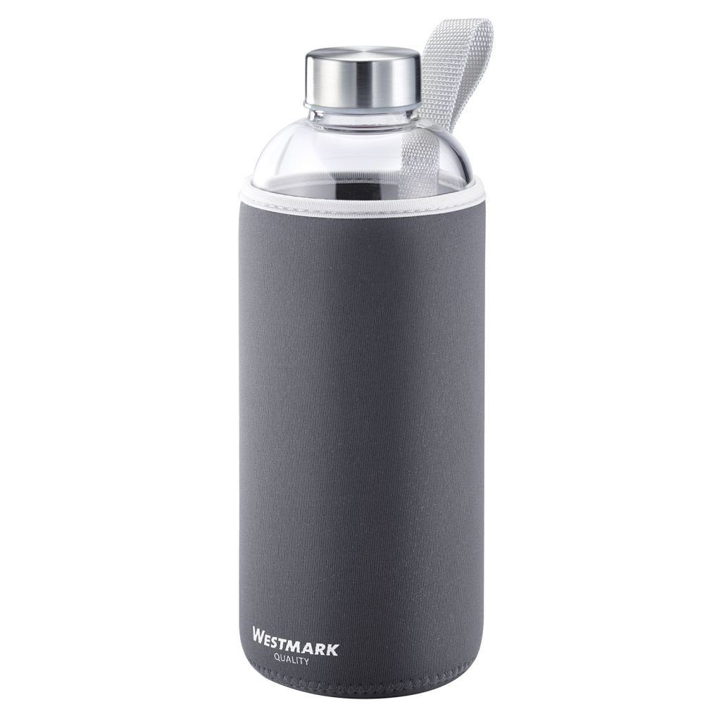 WESTMARK Trinkflasche Glas-Trinkflasche "Viva", mit Schutz-/Thermo Cover