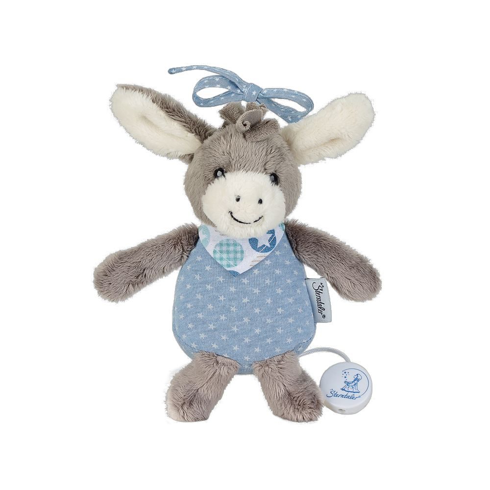 Sterntaler® Spieluhr Spieluhr Esel Emmi Boy Größe S blau 19cm Melodie: La Le Lu