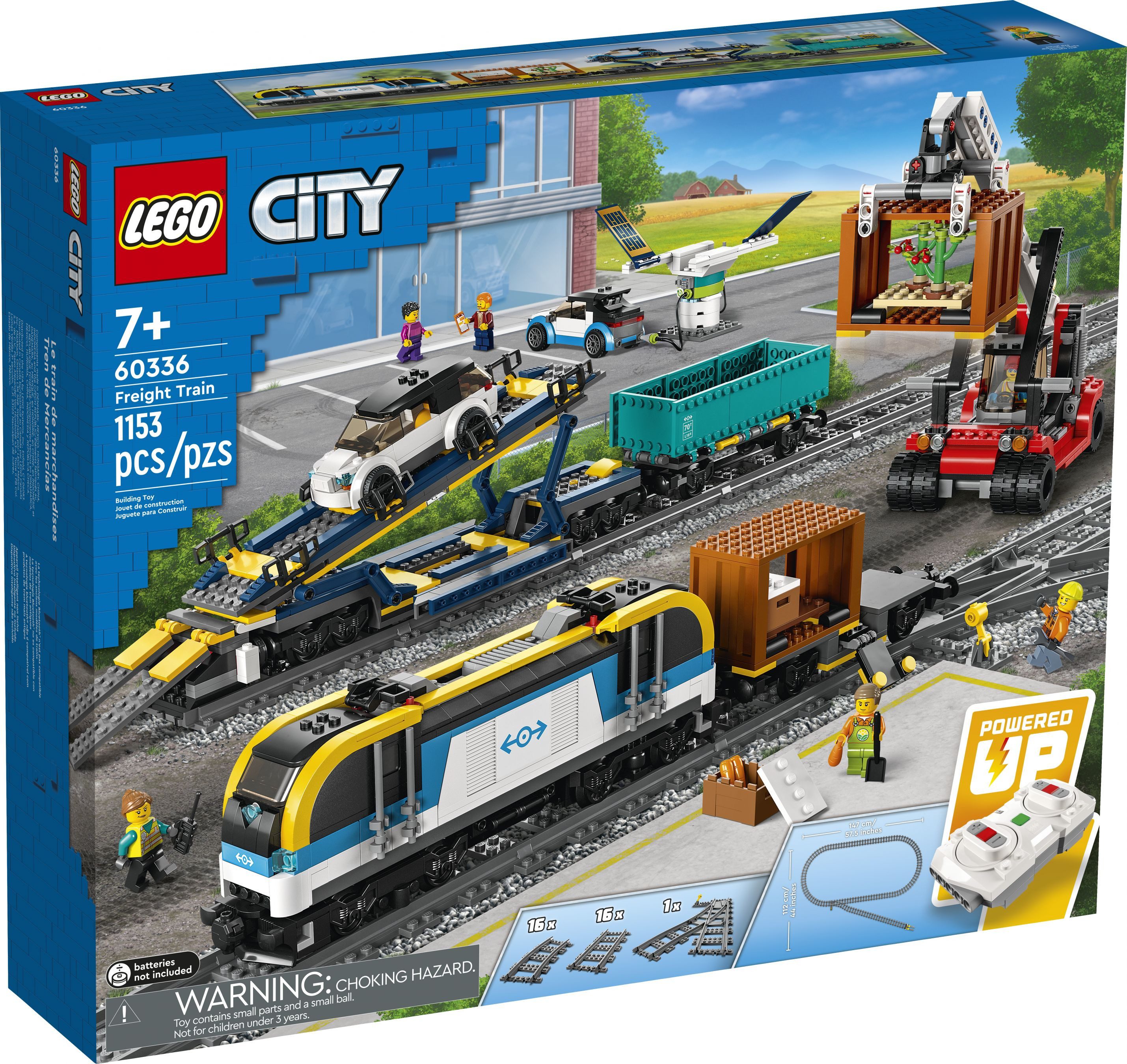 LEGO® City 60336 Güterzug Konstruktionsspielsteine, (Set, 1153 Teile)