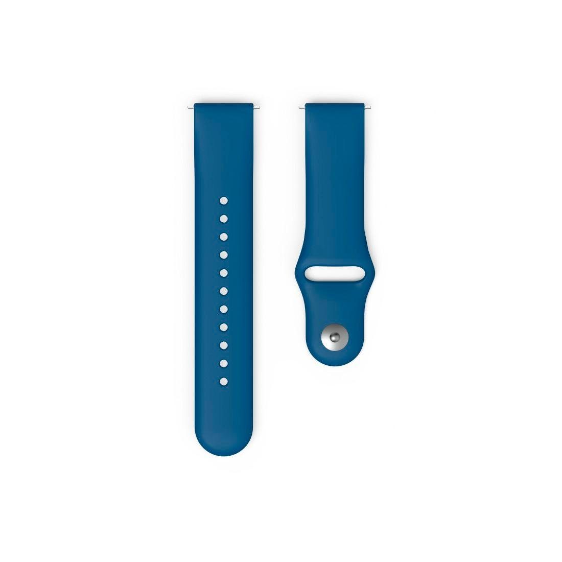 Hama Smartwatch-Armband Ersatzarmband für Fitbit Versa 2/ Versa/Versa Lite, 22mm, 22,7 cm blau
