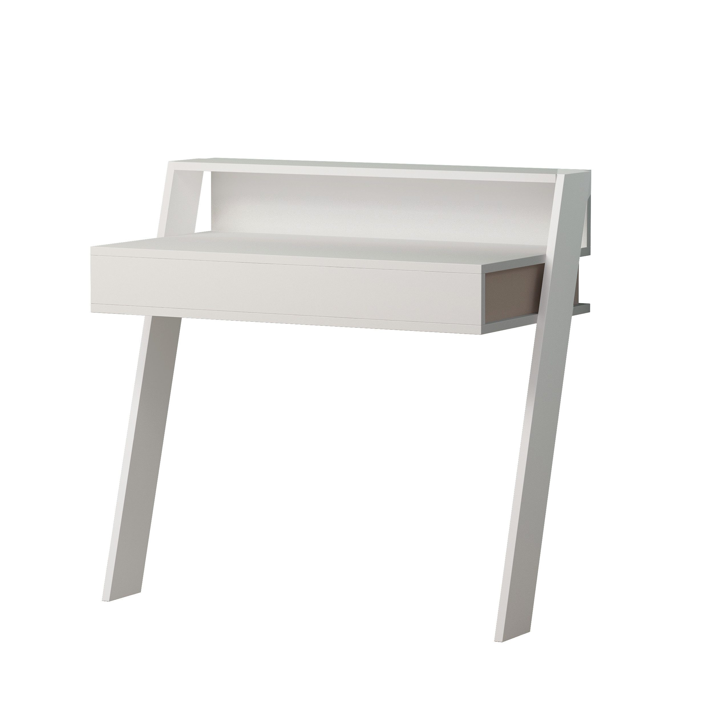 Decortie Arbeitstisch Cowork (1 tisch), Modern Schreibtisc,hWandmontiert Mit Schublade,50 x 94 x 91 cm