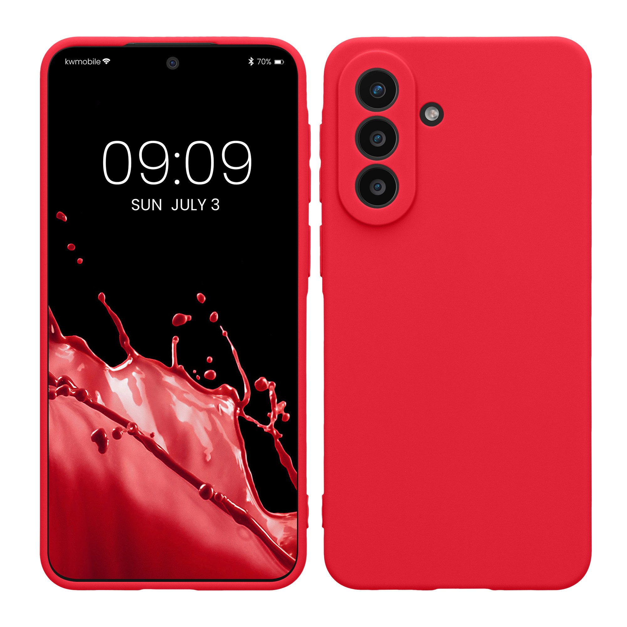 kwmobile Smartphone-Hülle Handyhülle für Samsung Galaxy A57 5G Hülle, Weiches Handy Silikon Case - Schutzhülle Cover