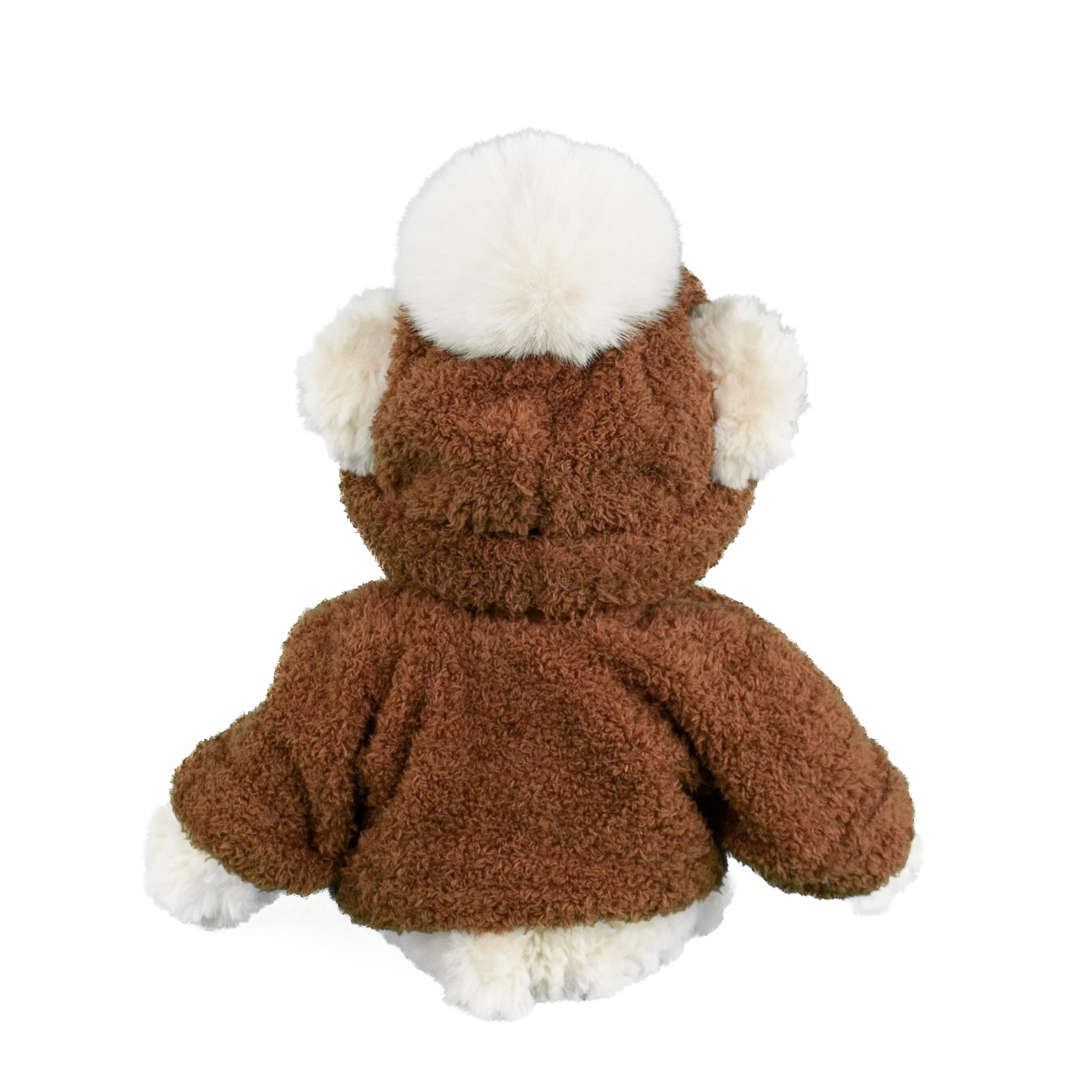 Bukowski Kuscheltier Teddybär River 35 cm mit brauner Mütze und Pullover