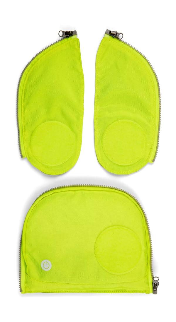 ergobag Schulranzen Fluo LED Zip Set, reflektierend