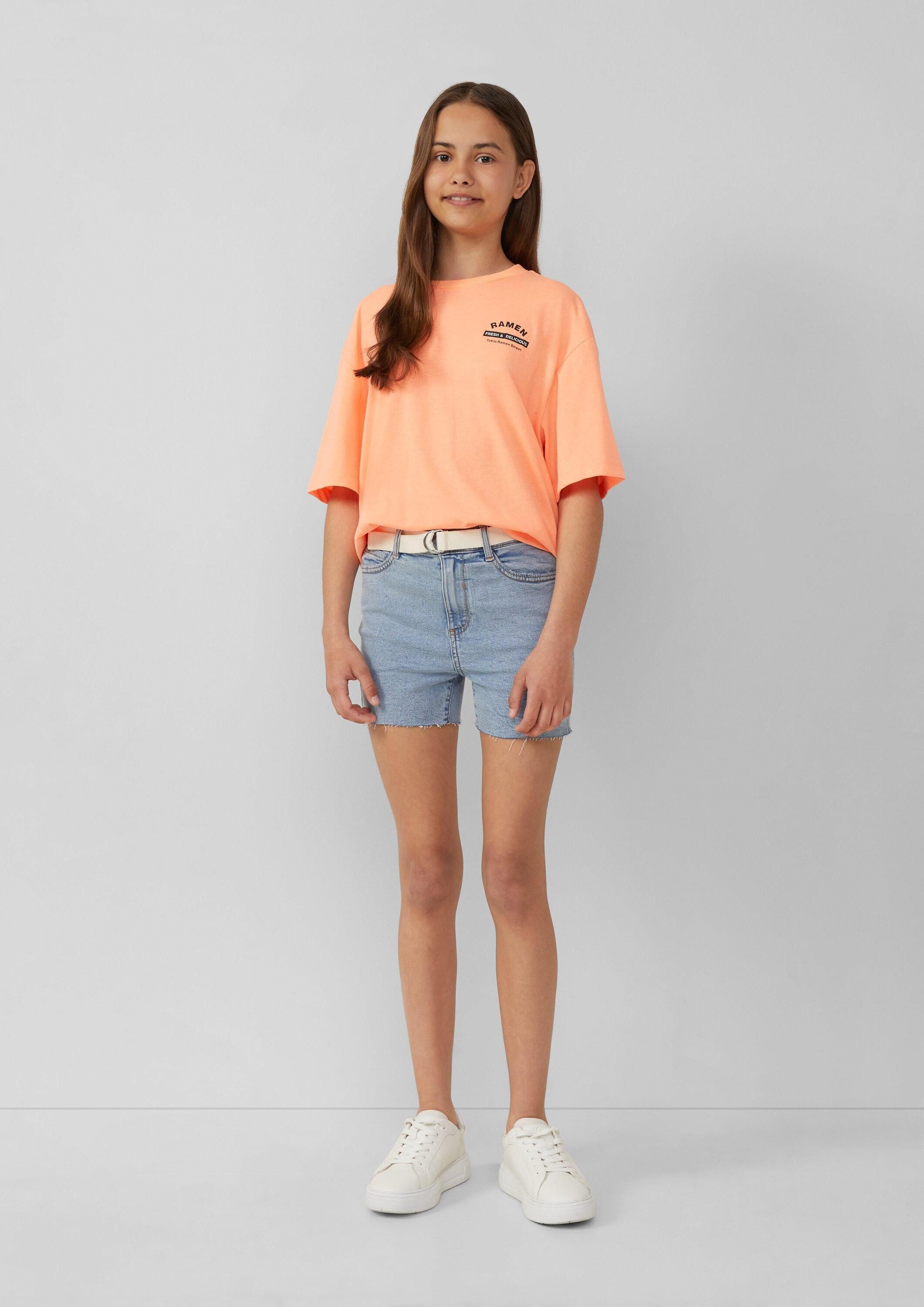 s.Oliver Jeansshorts Jeans-Hose Jeans-Shorts Suri / Slim Fit / High Rise / Skinny Leg / Textilgürtel