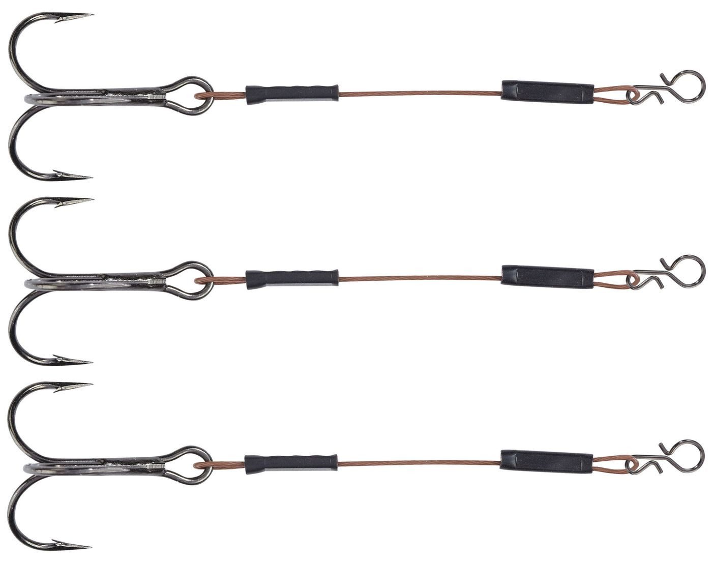 Drillingshaken Balzer Shirasu 7x7 Edelstahl Stinger Rig - 3 Stingerhaken