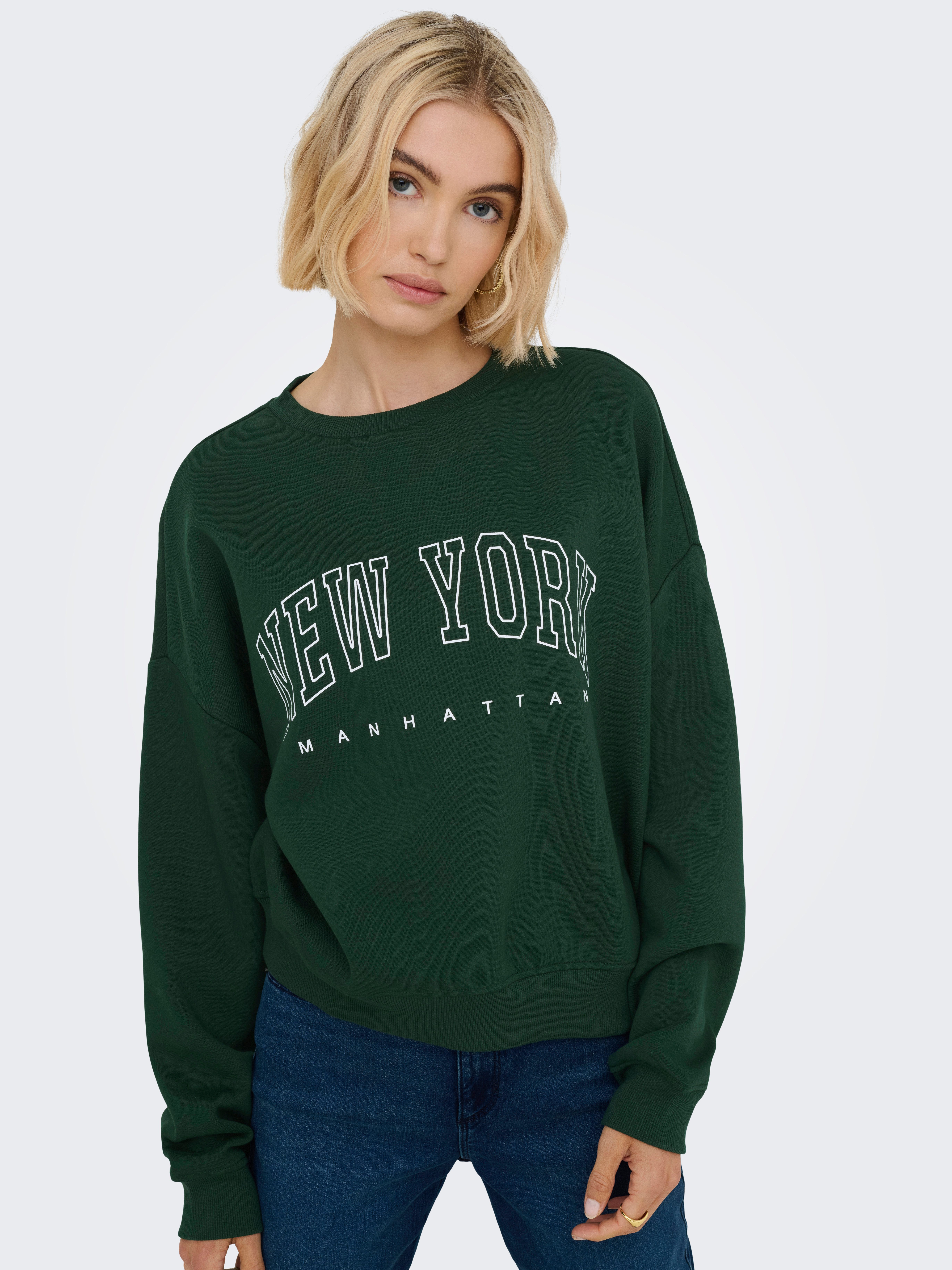 ONLY Sweatshirt ONLSWEAT L/S CREW OVERSIZE günstig online kaufen