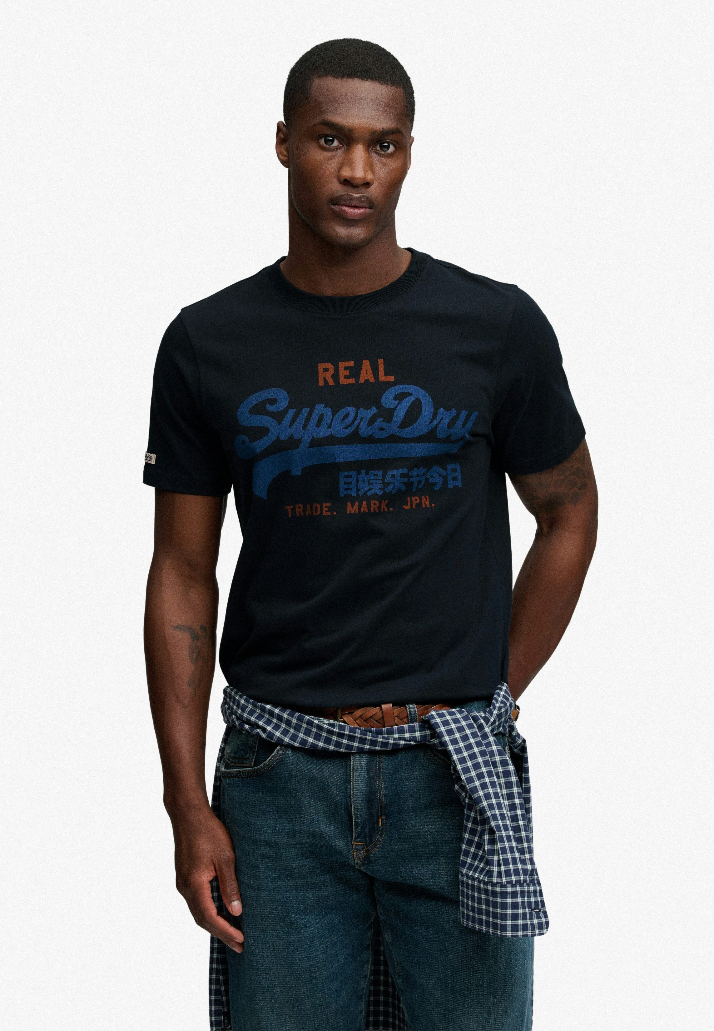 Superdry Rundhalsshirt VL CLASSIC TEE mit klassischem Vintage-Logo Print günstig online kaufen
