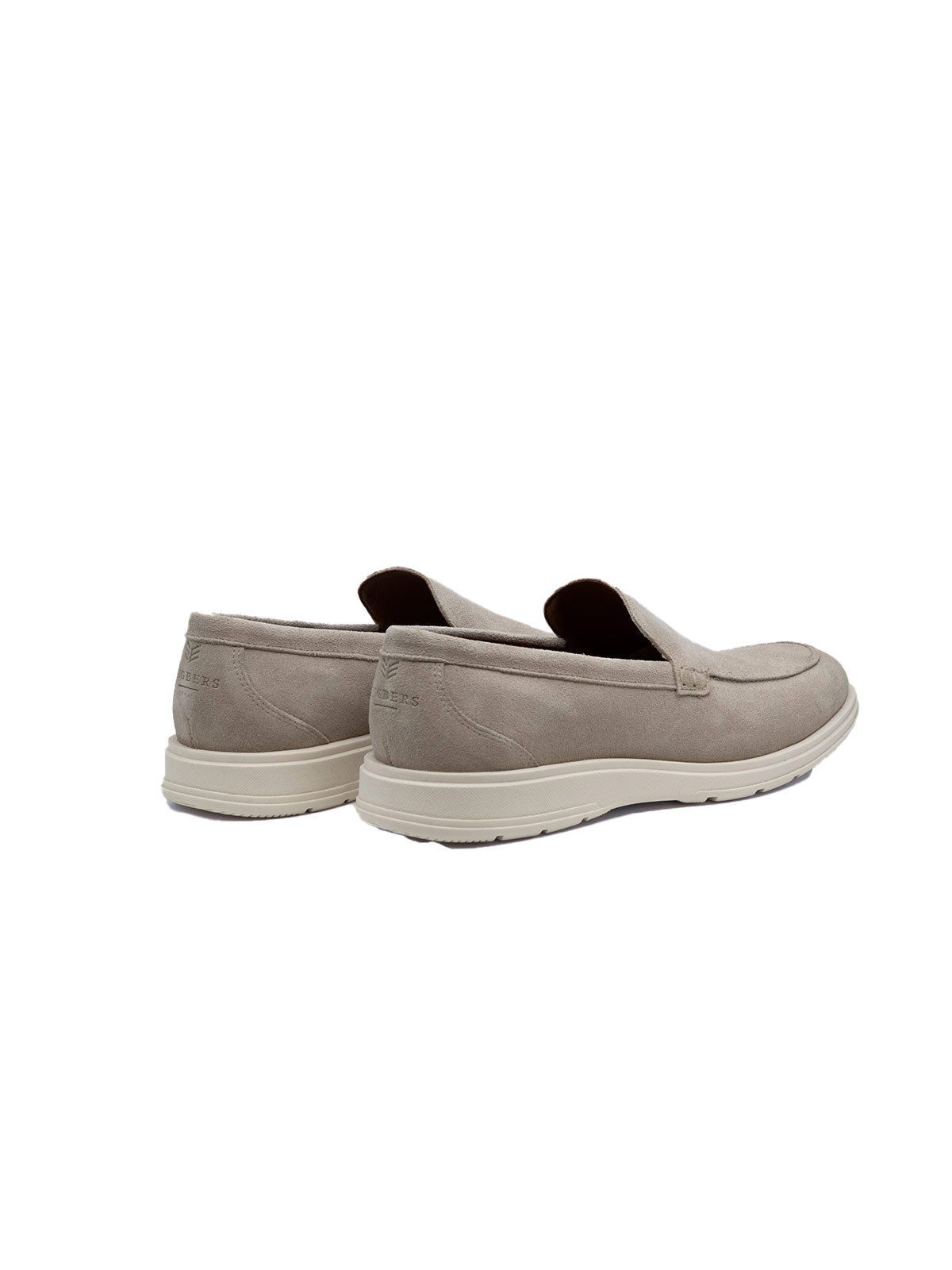 ENGBERS GERMANY Herren Loafer aus Veloursleder, Creme Sneaker