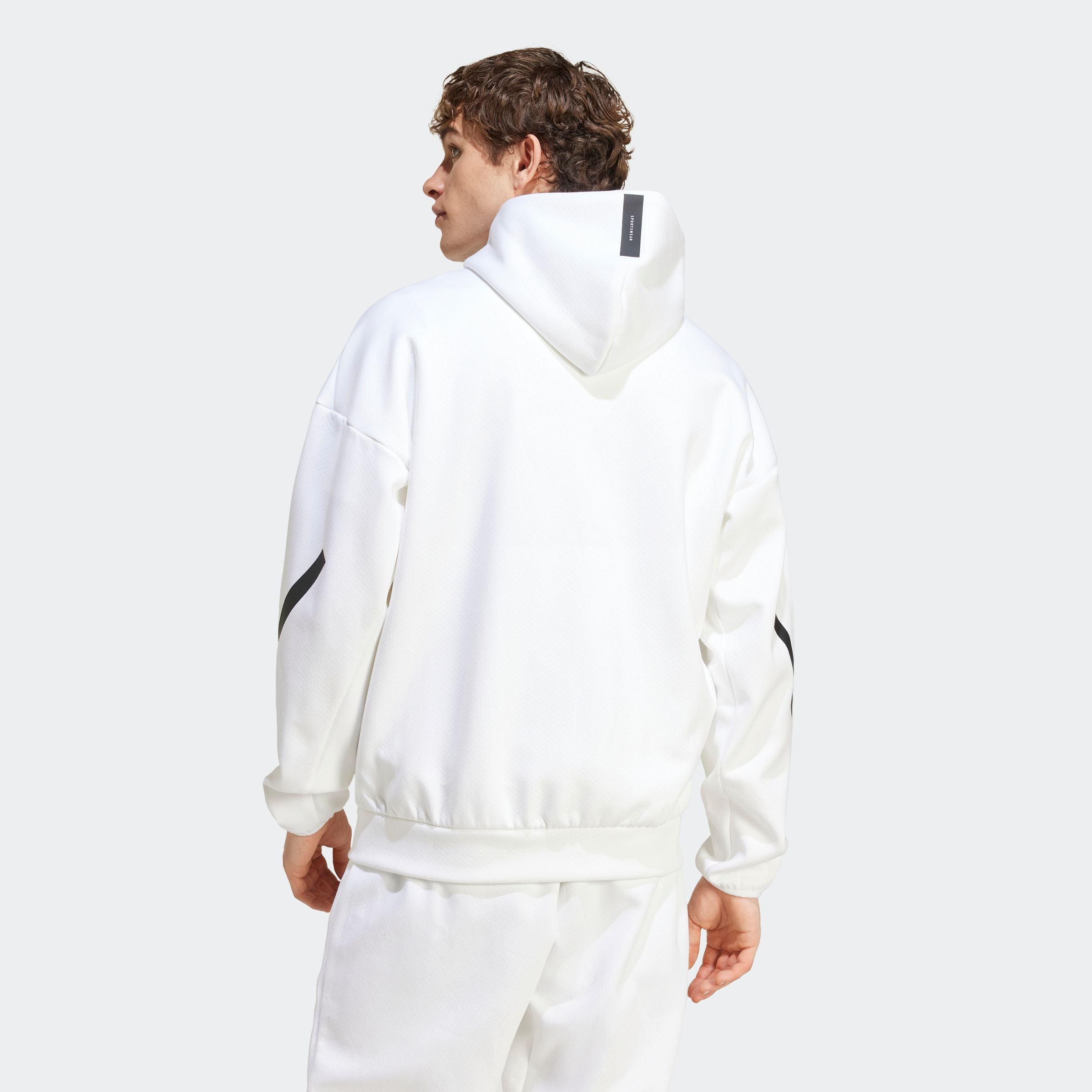 adidas Sportswear Kapuzensweatshirt M Z.N.E. FZ für sportliche Aktivitäten, aus Polyester und Baumwolle