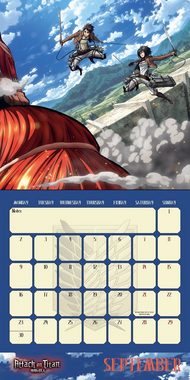 Close Up Wandkalender Attack on Titan Kalender 2024