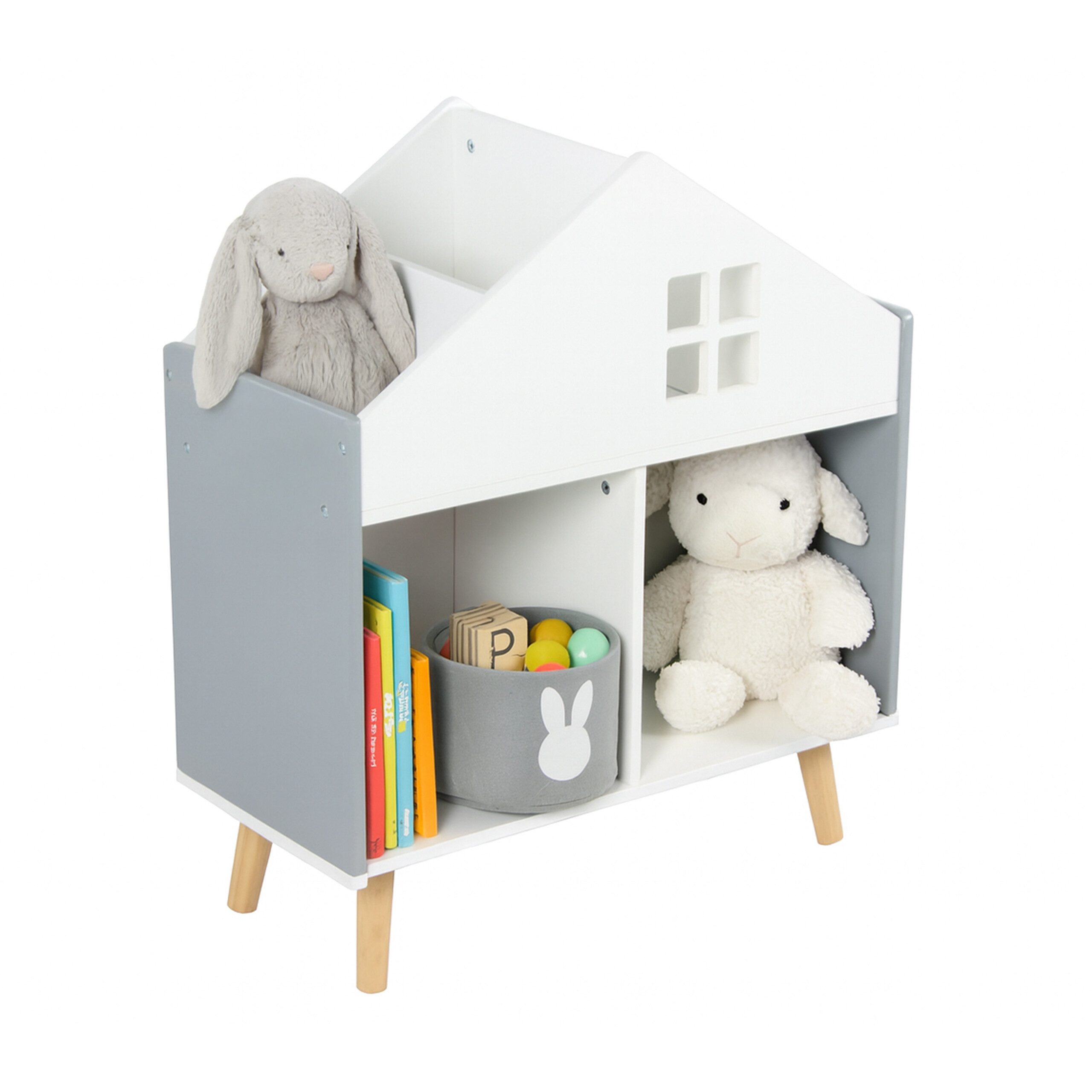 relaxdays Kinderregal in Hausform günstig online kaufen