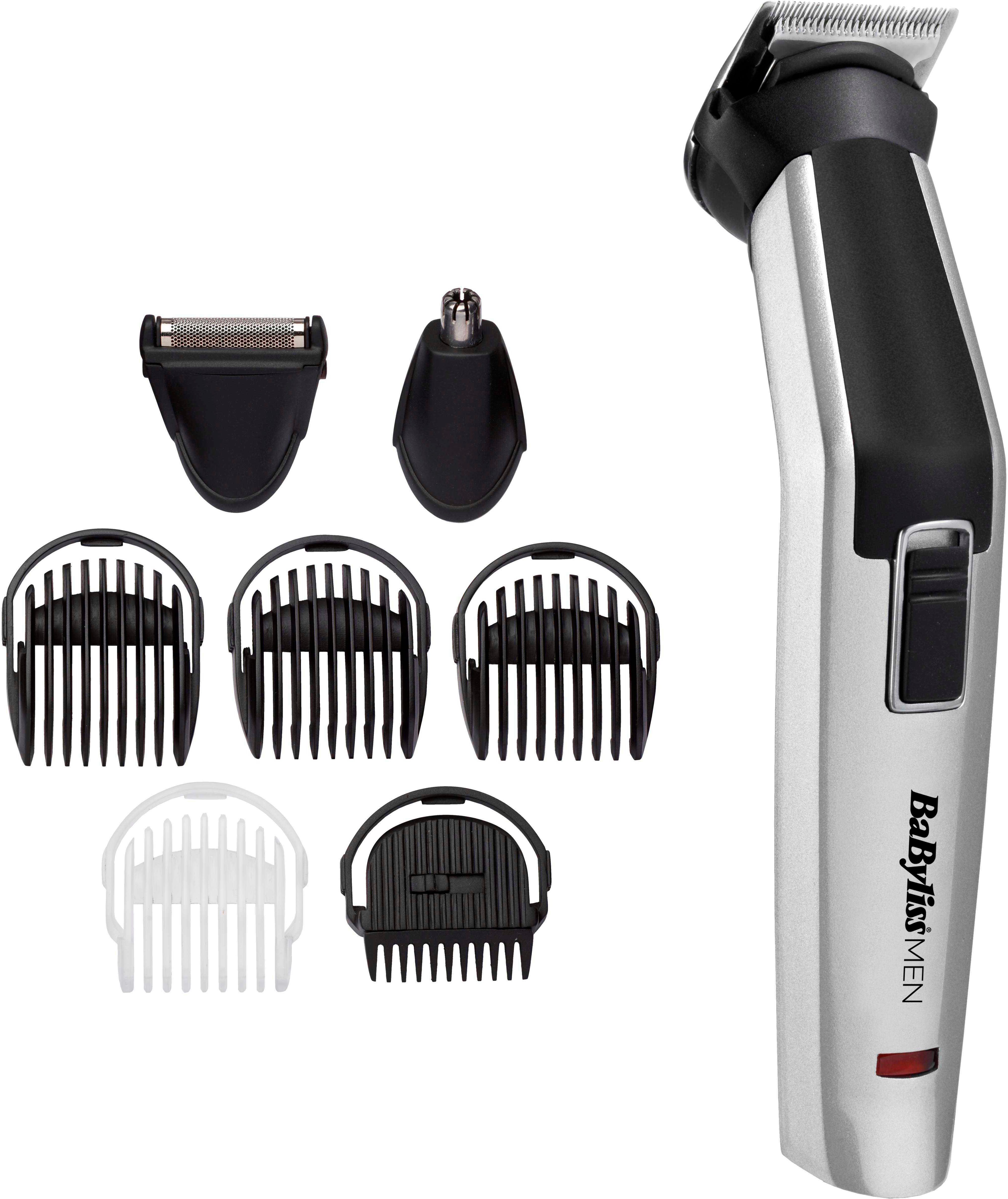 BaByliss MT726E Titanium 8in1 Gesicht&Körper Set Multifunktionstrimmer MEN, für Multigrooming