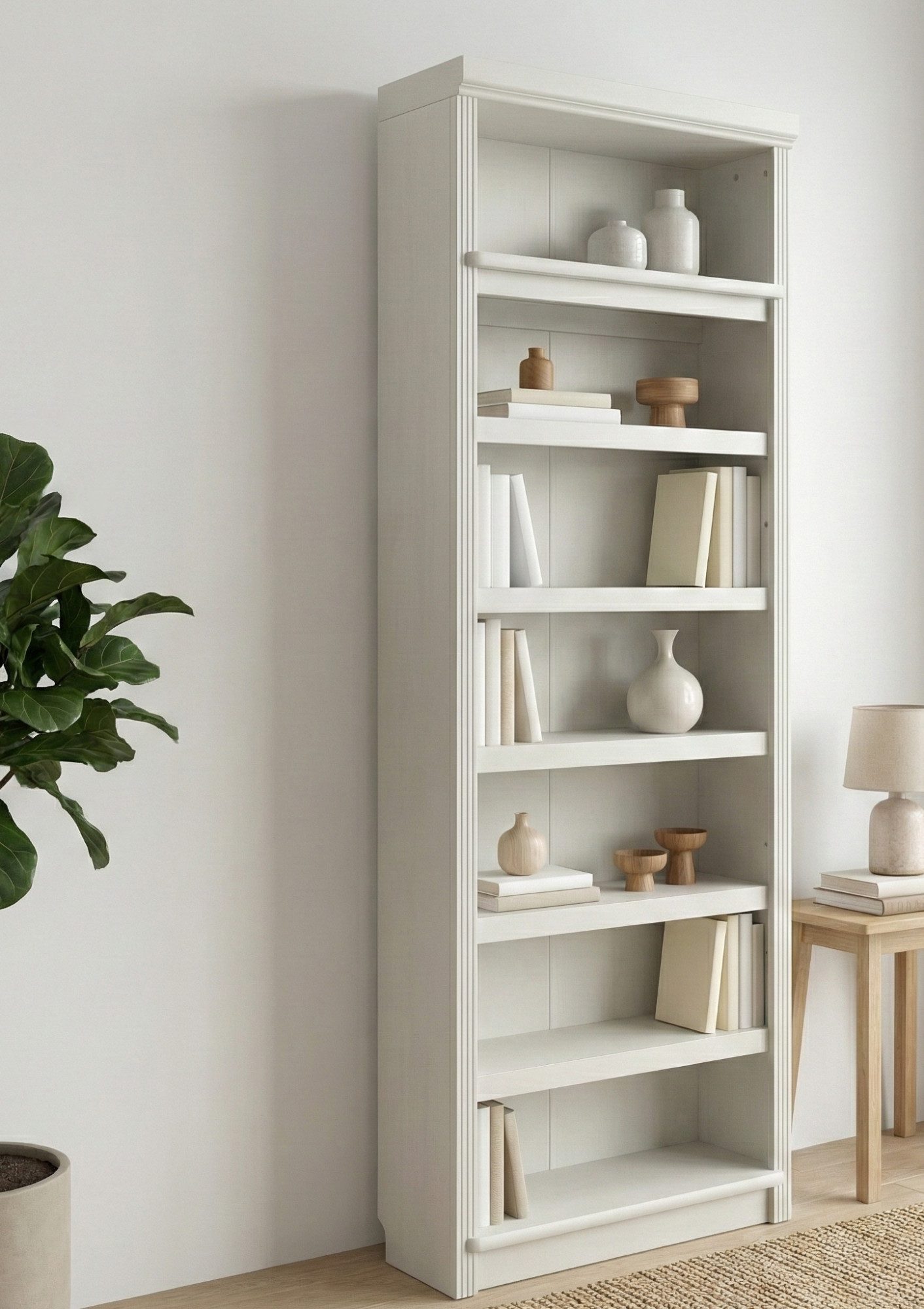 OTTO home Bücherregal Soeren Regal B/T/H: 80/29/220 cm, 7 offene Fächer, massive Kiefer, FSC®-zertifiziert