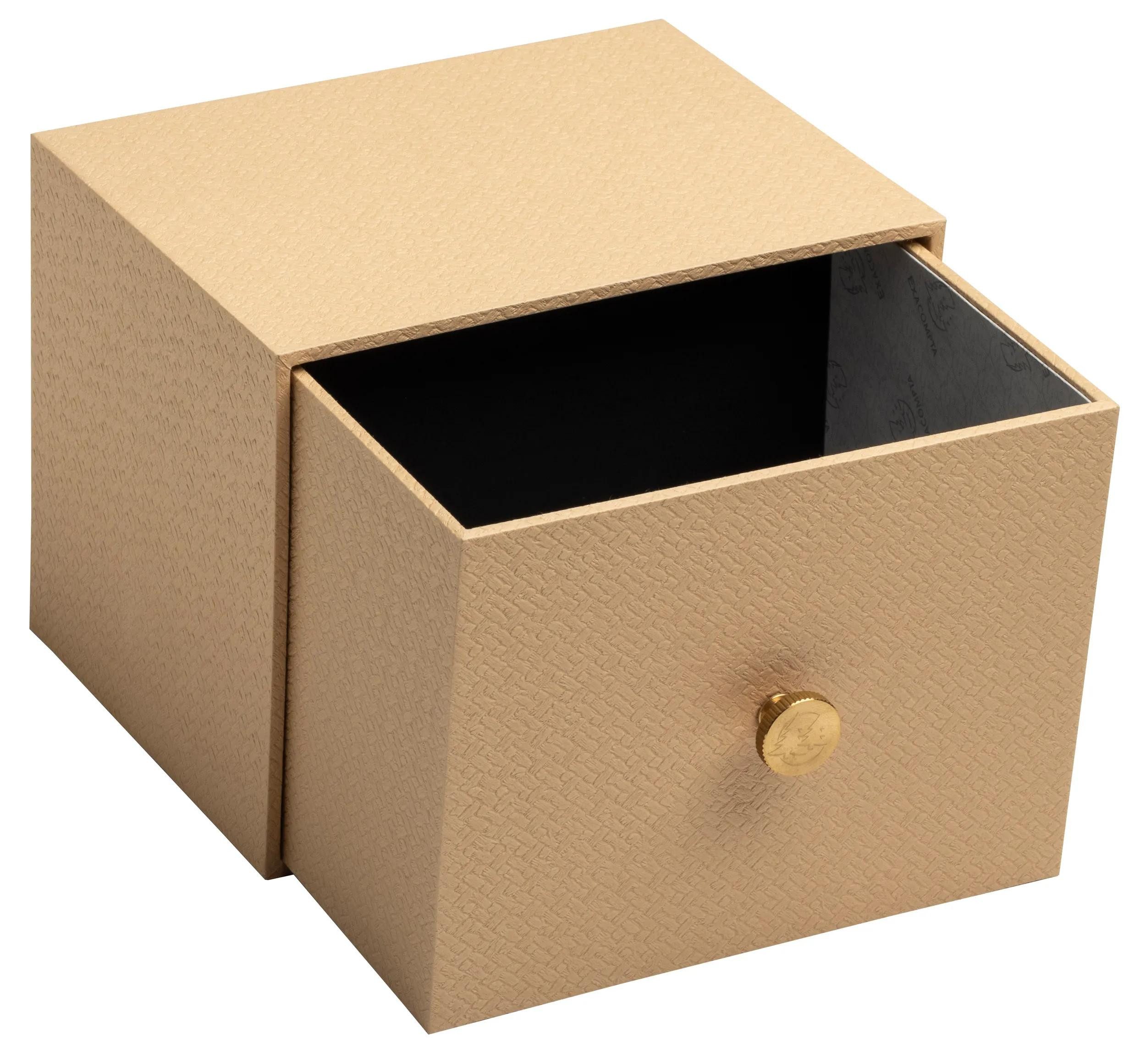 EXACOMPTA Dokumententasche 2x Schubladenbox für Fotos Karteikarten 14x177x134 cm Beige 78602E, Boxen, Stiftebox