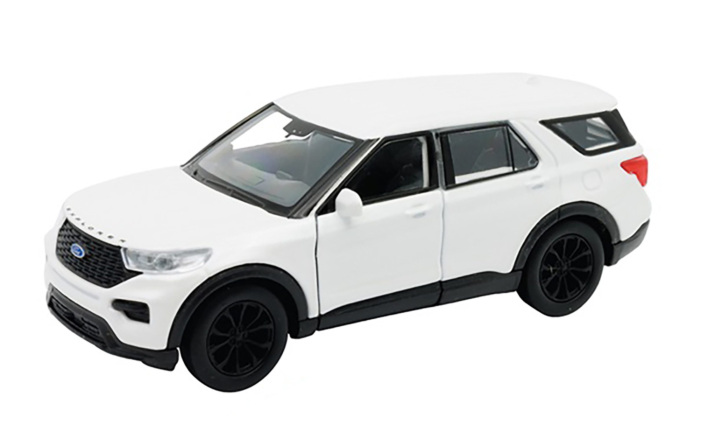 Modellauto FORD EXPLORER 2023 Modellauto 11,8cm Metall Modell 70 (Weiss-Metallic)