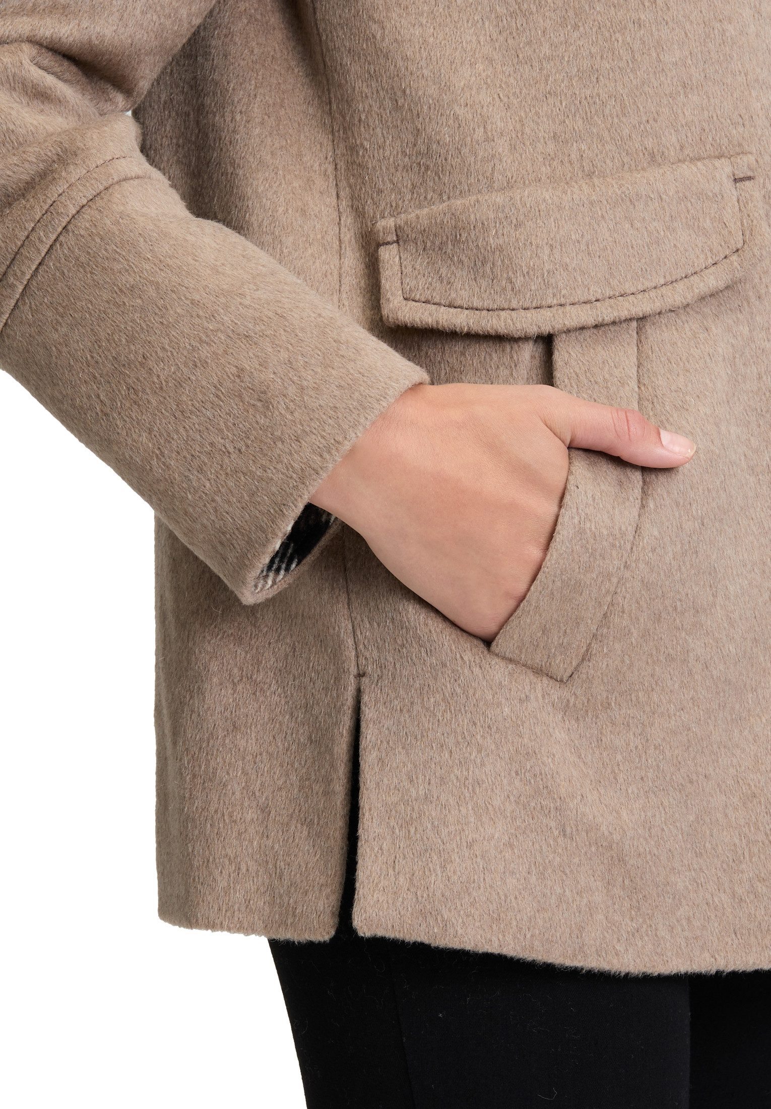 Gil Bret Wolljacke mit Stehkragen und Knopfleiste