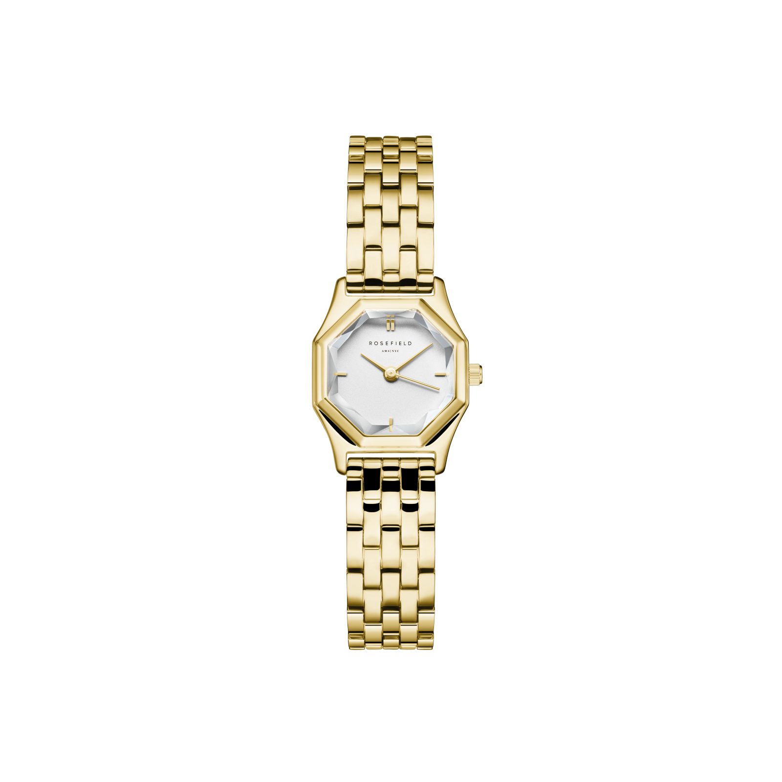 ROSEFIELD Quarzuhr ROSEFIELD Damenuhr Gemme 27.5mm Goldfarben