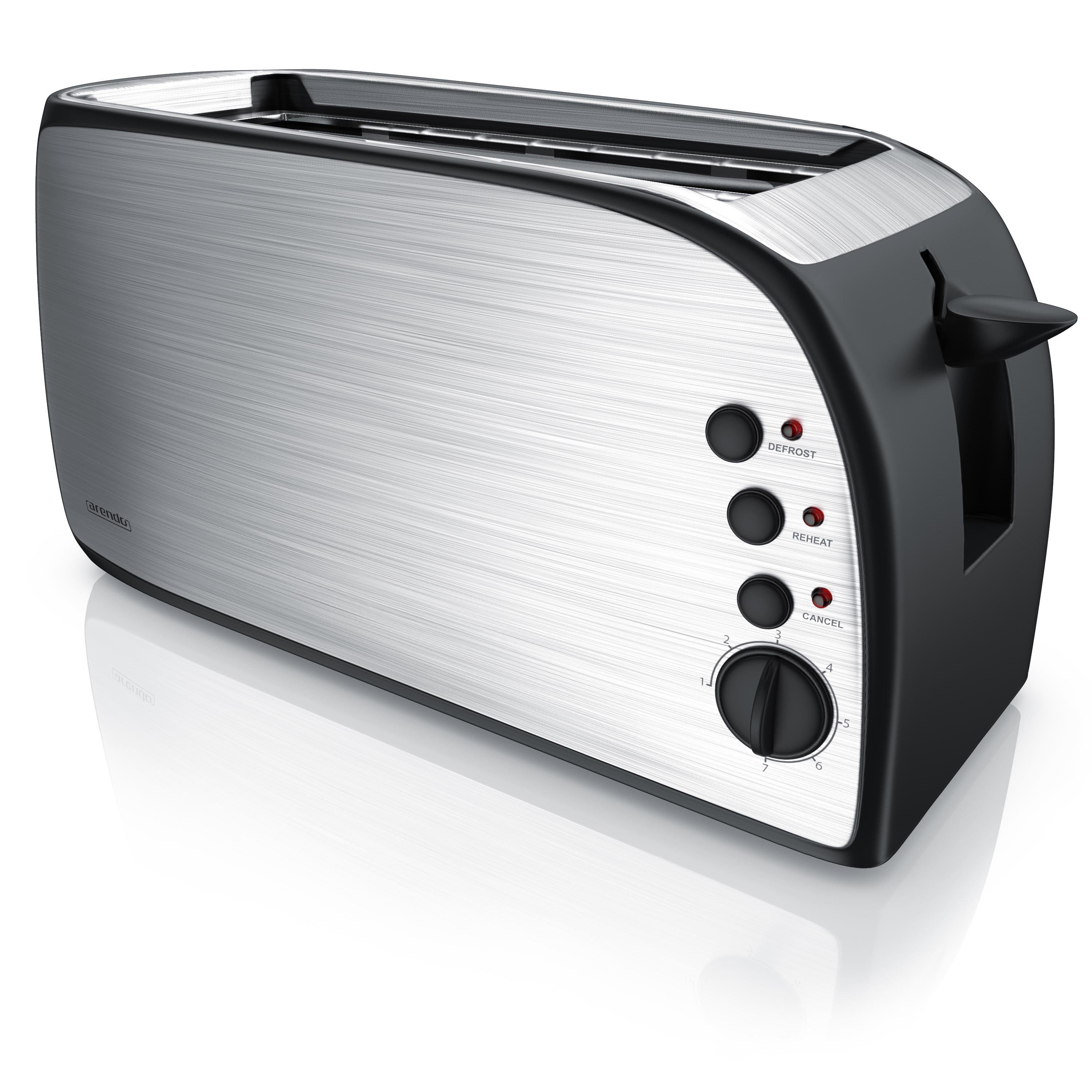 Toaster, 2 lange Schlitze, für 4 Scheiben, 1500 W, Automatik 4-Scheiben Toaster mit Brötchenaufsatz - 1200W-1500W - Stufen online kaufen | OTTO