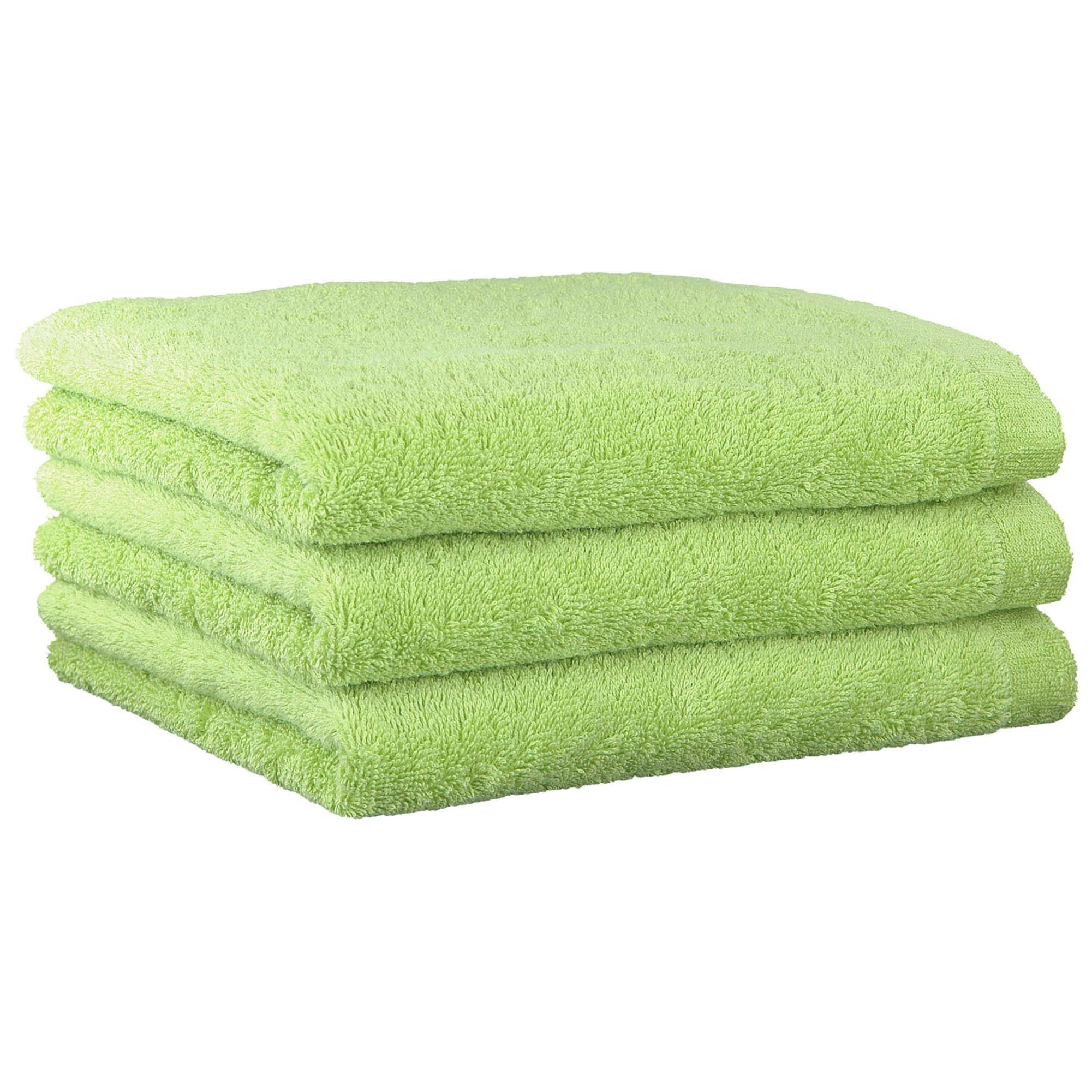 Cawö Handtuch Unisex Handtuch 3er Pack Baumwolle Lifestyle, Frottier (Packung, 3-St)