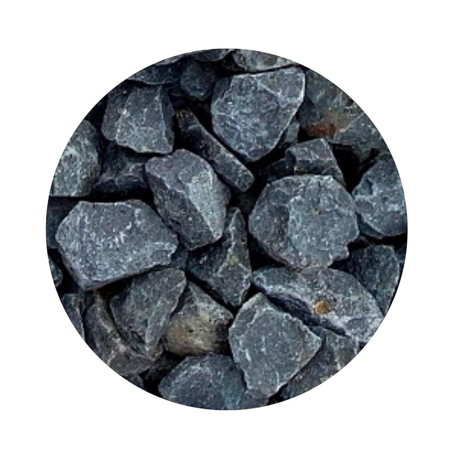 Kieselsteine Basaltkies 150–250mm – Dekorativer schwarzer Stein für Garten und Wege