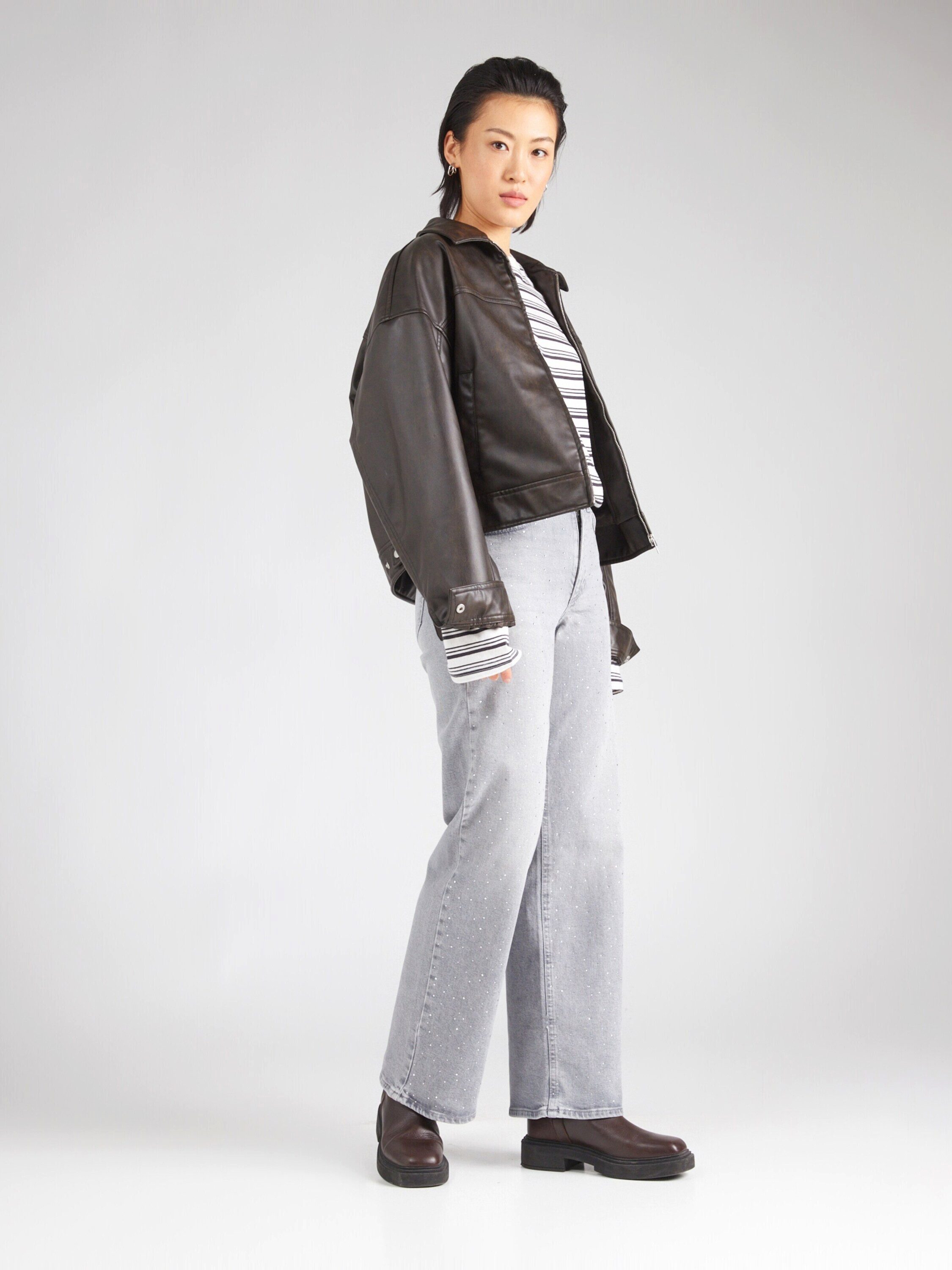 ONLY Weite Jeans ONLJUICY (1-tlg) Ziersteine