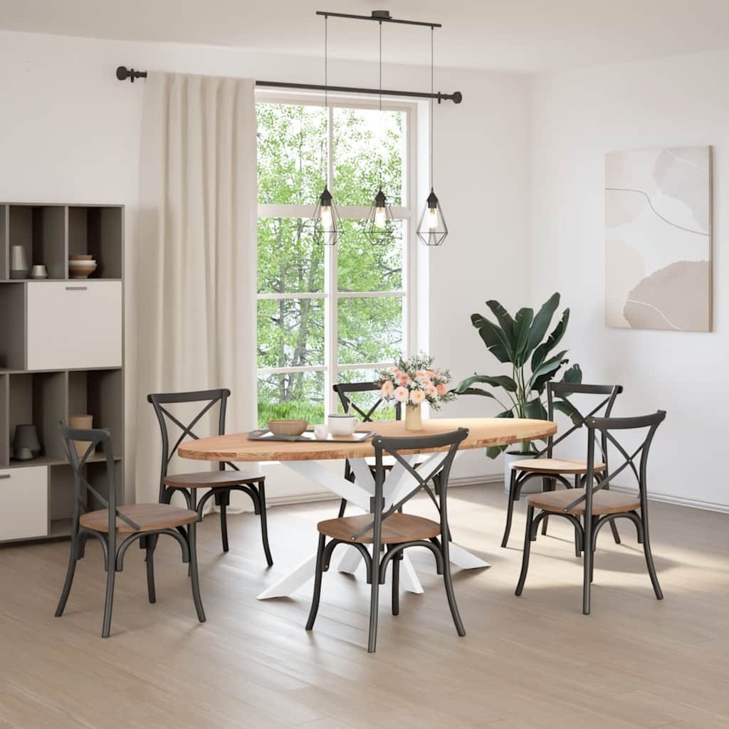 vidaXL Esstisch Esstisch Hellbraun 220x100x74 cm günstig online kaufen