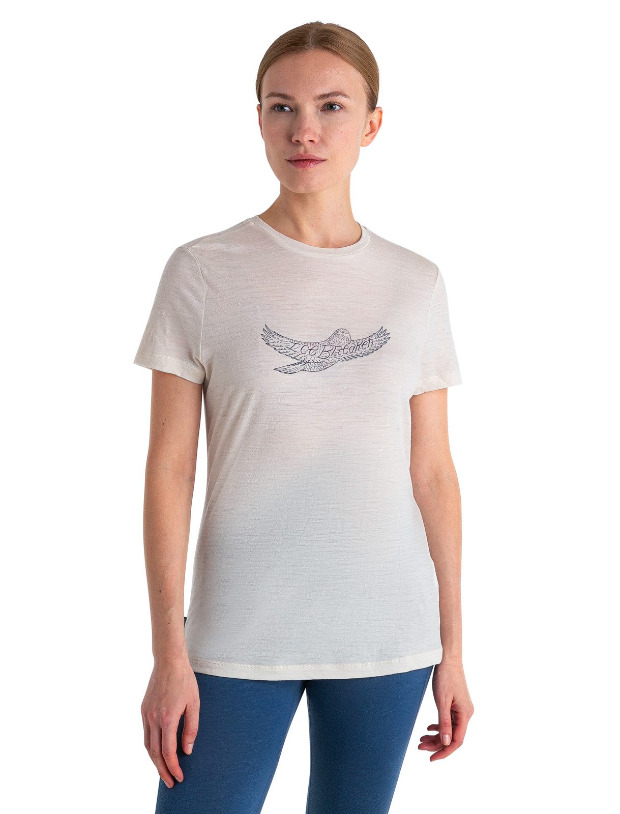 Icebreaker T-Shirt Women Merino 150 Tech Lite III SS T CHALK