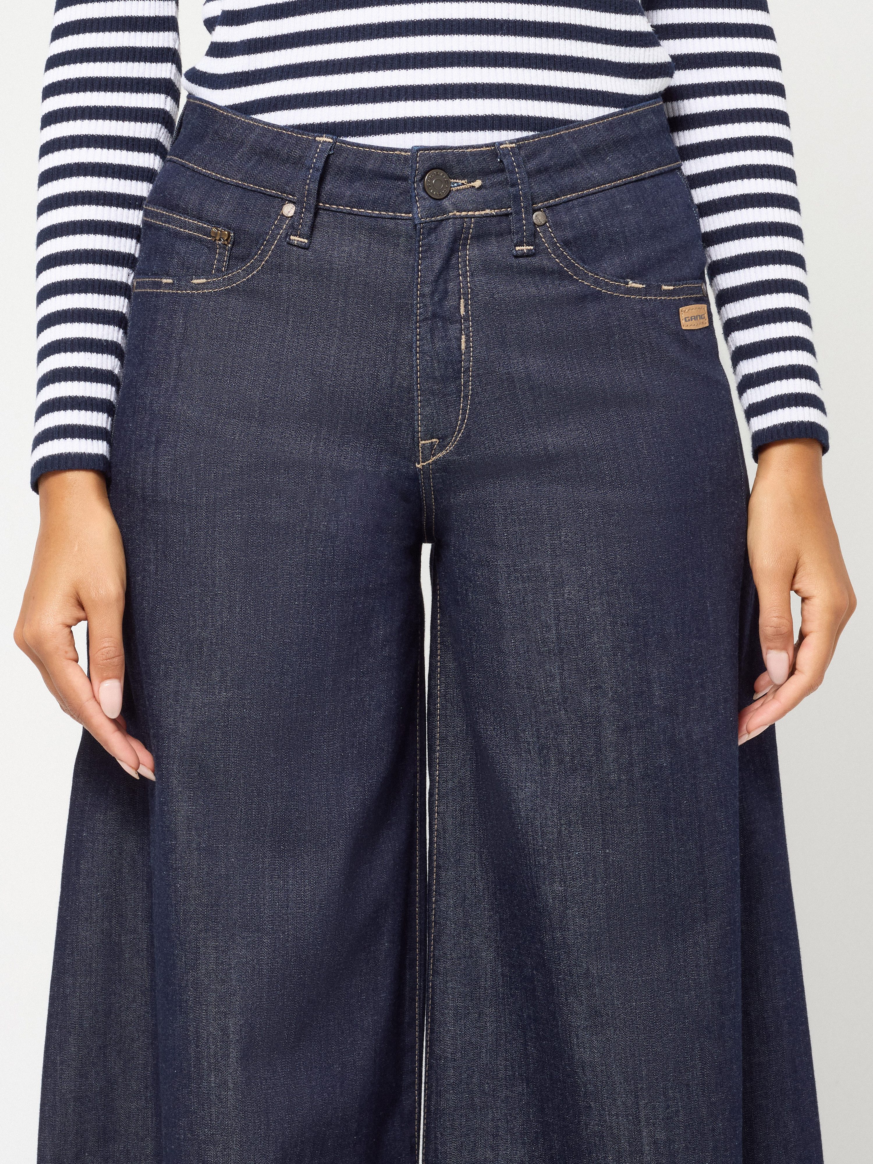GANG Weite Jeans 94CARLOTTA PALAZZO mit eingesetztem Keil für extra Weite – Bild 2 von 5