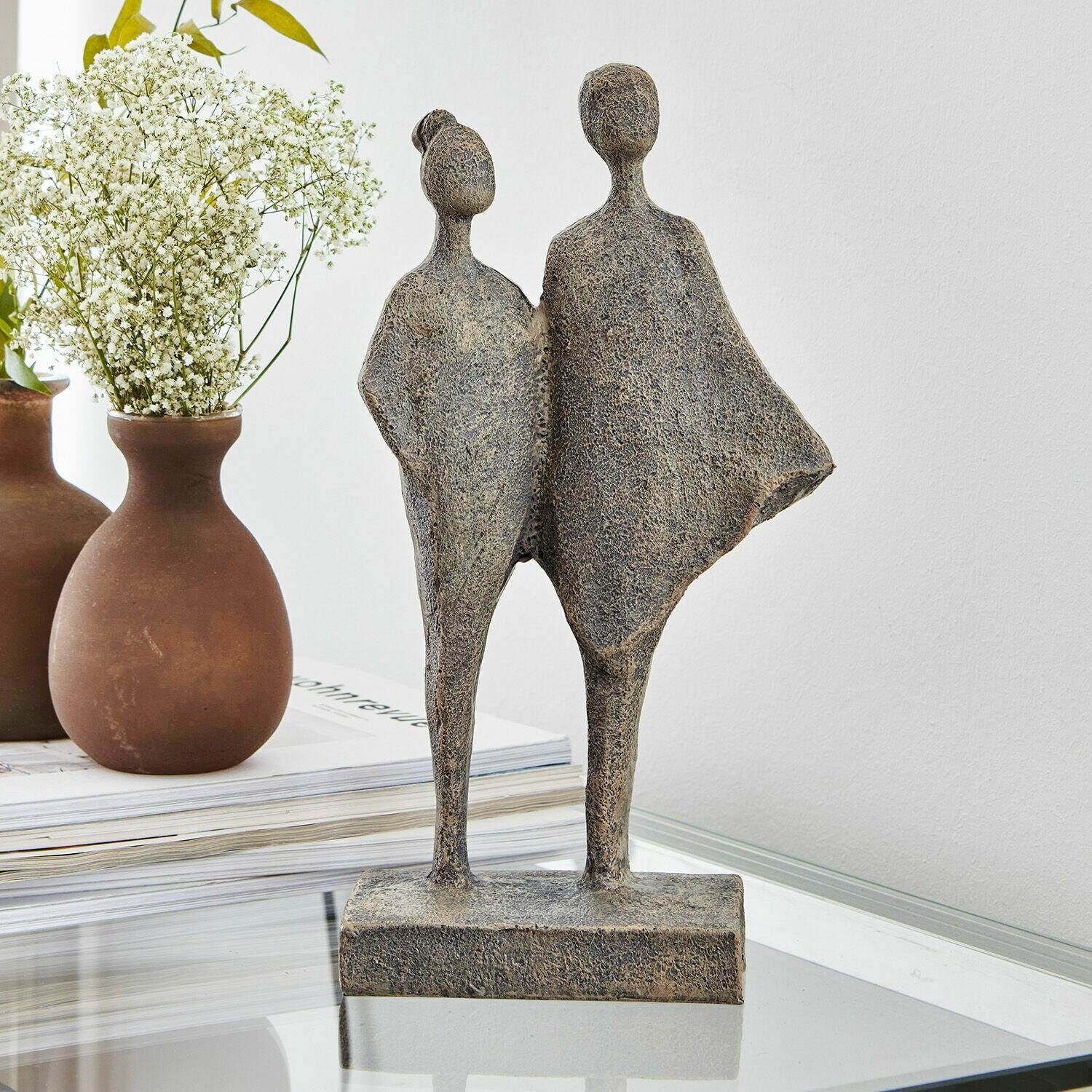 Mirabeau Dekofigur Skulptur Teslin antikgrau günstig online kaufen