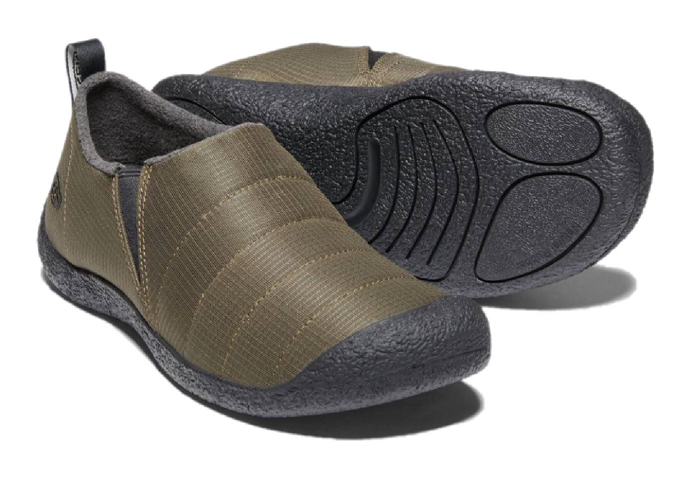 Keen Men Howser II Hausschuhe gefüttert dark oliv / black Hüttenschuhe